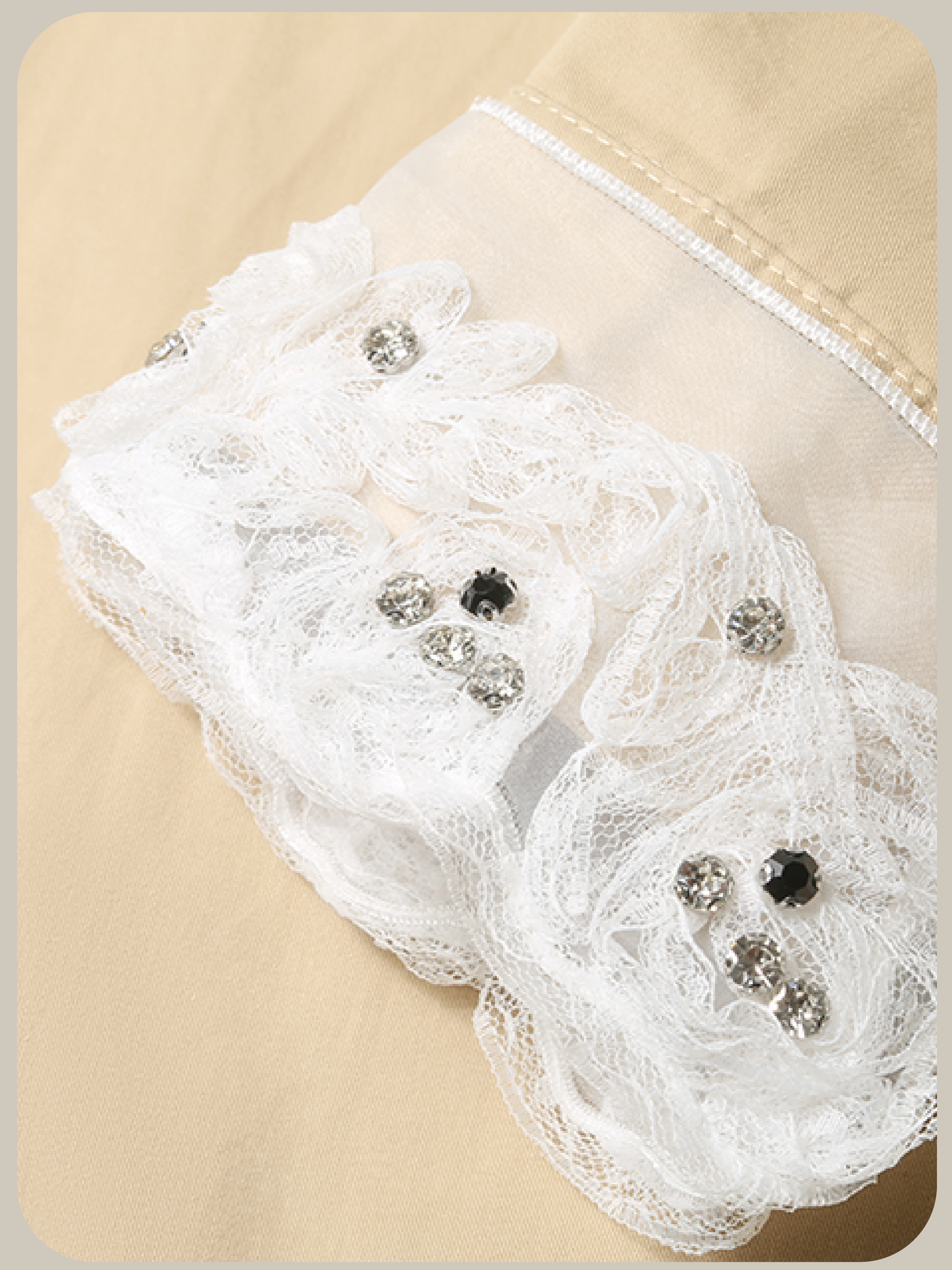 Sweet Lace Bijou Trench Coat/スイートレースビジュートレンチコート