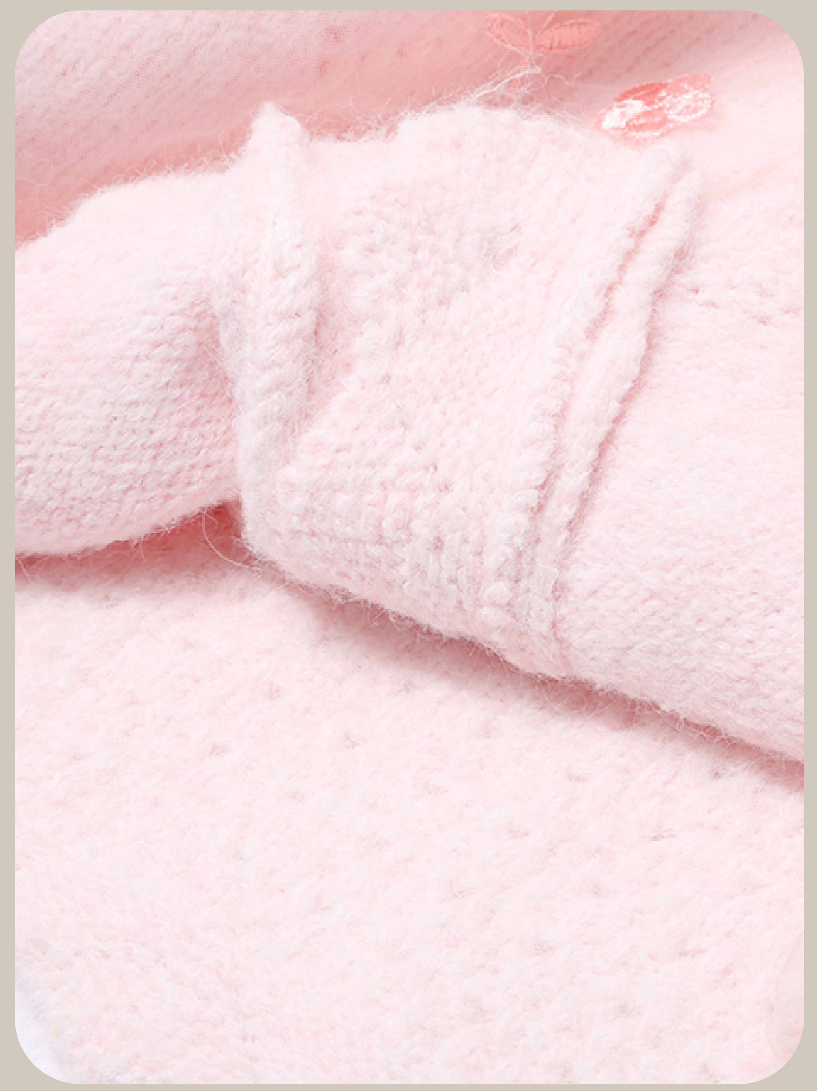 Flower Jacquard Pink Cardigan/フラワージャカードピンクカーディガン