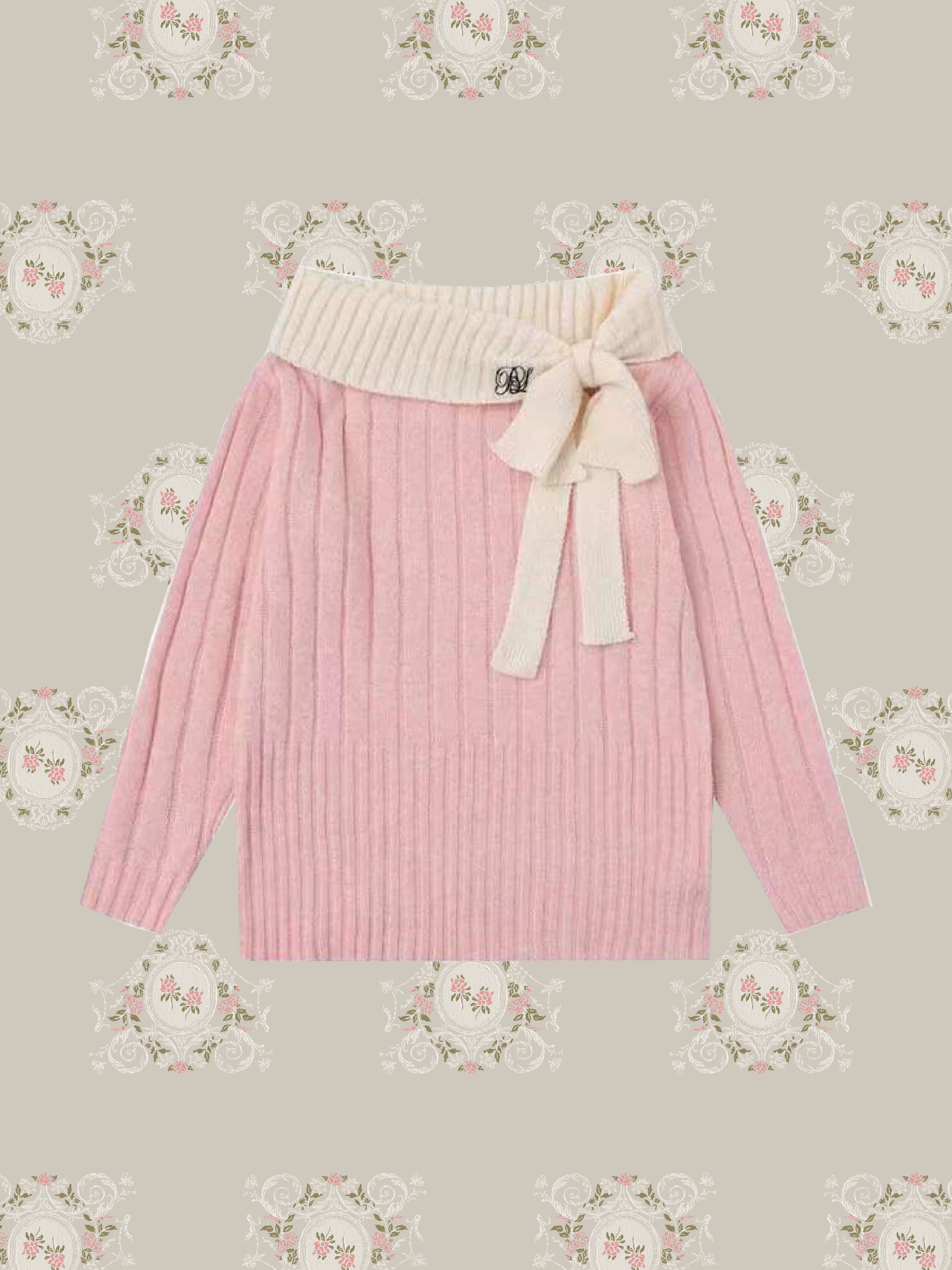 Sweet Off Shoulder Jeresy Sweater/スイートオフショルダージャージーセーター