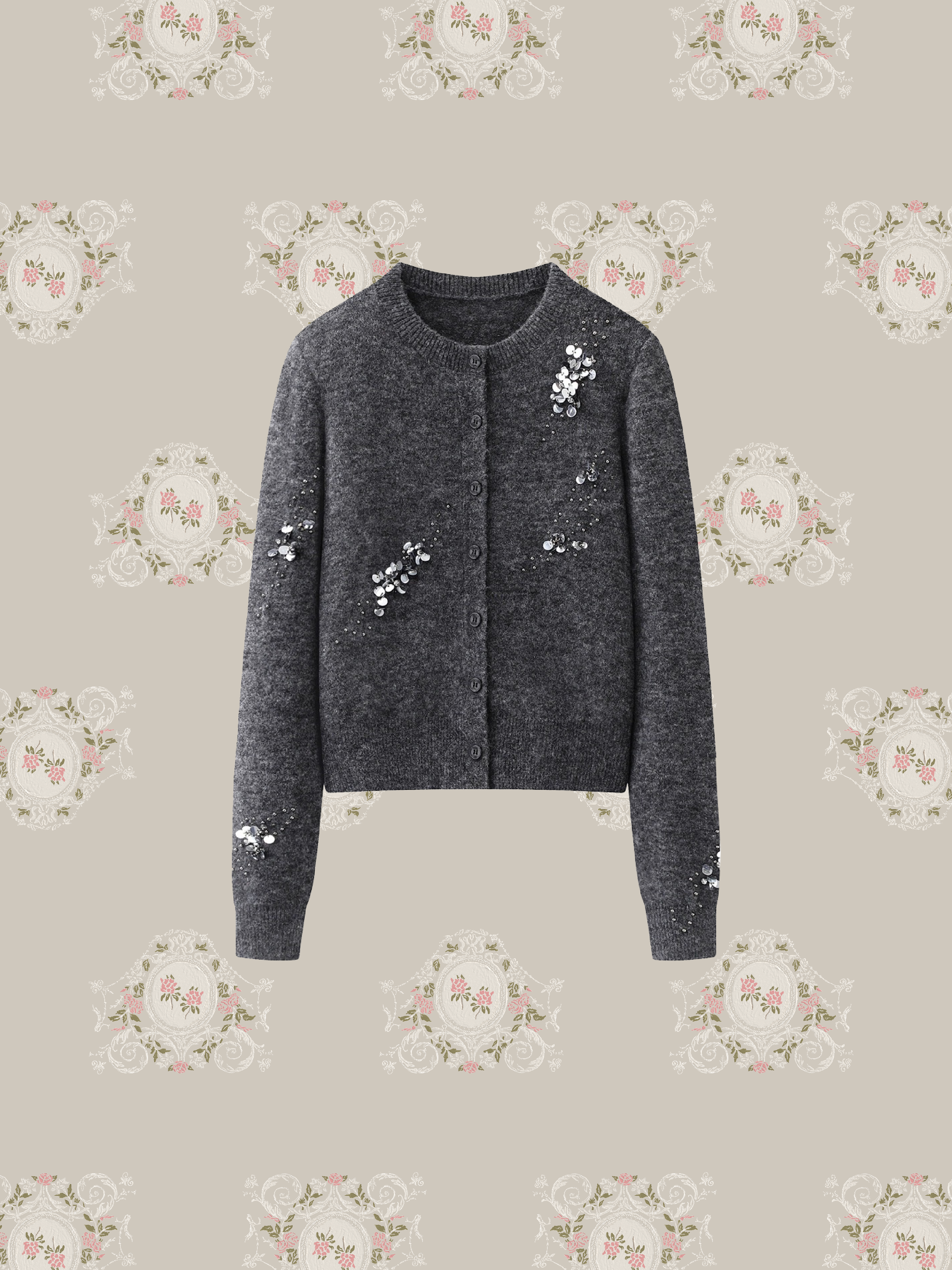 Sequin Point Cardigan/スパンコールポイントカーディガン