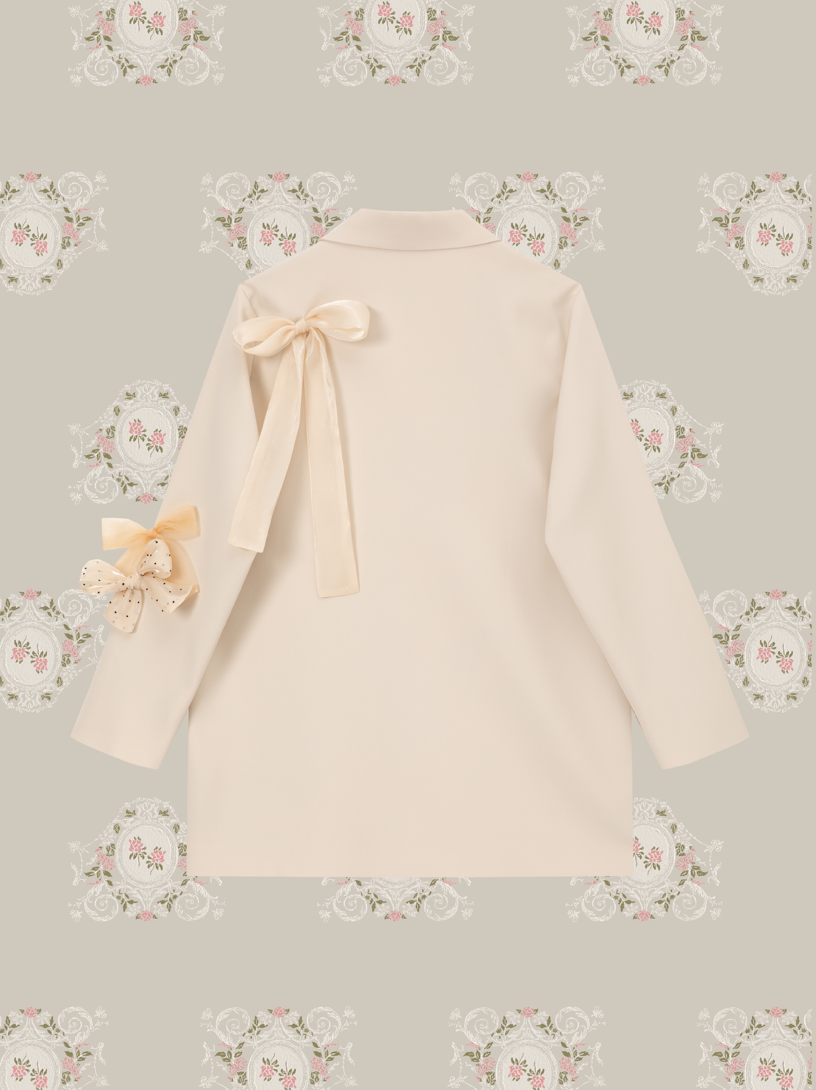 ・予約商品・Luxe Bow Accent Jacket/リュクスリボンアクセントジャケット
