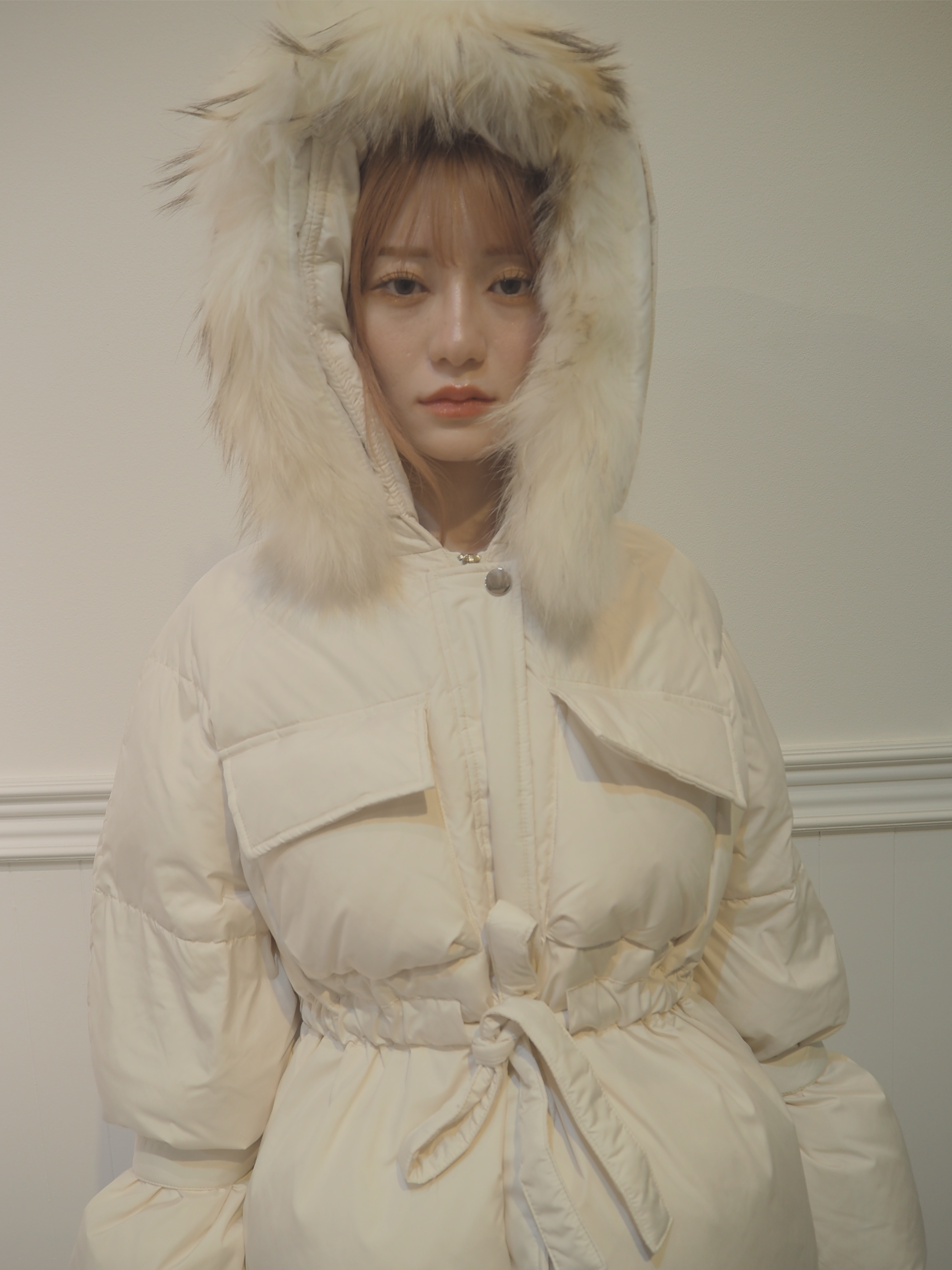 ・予約商品・Puff Belted Duck Down Coat ベルト付きパフダックダウンコート