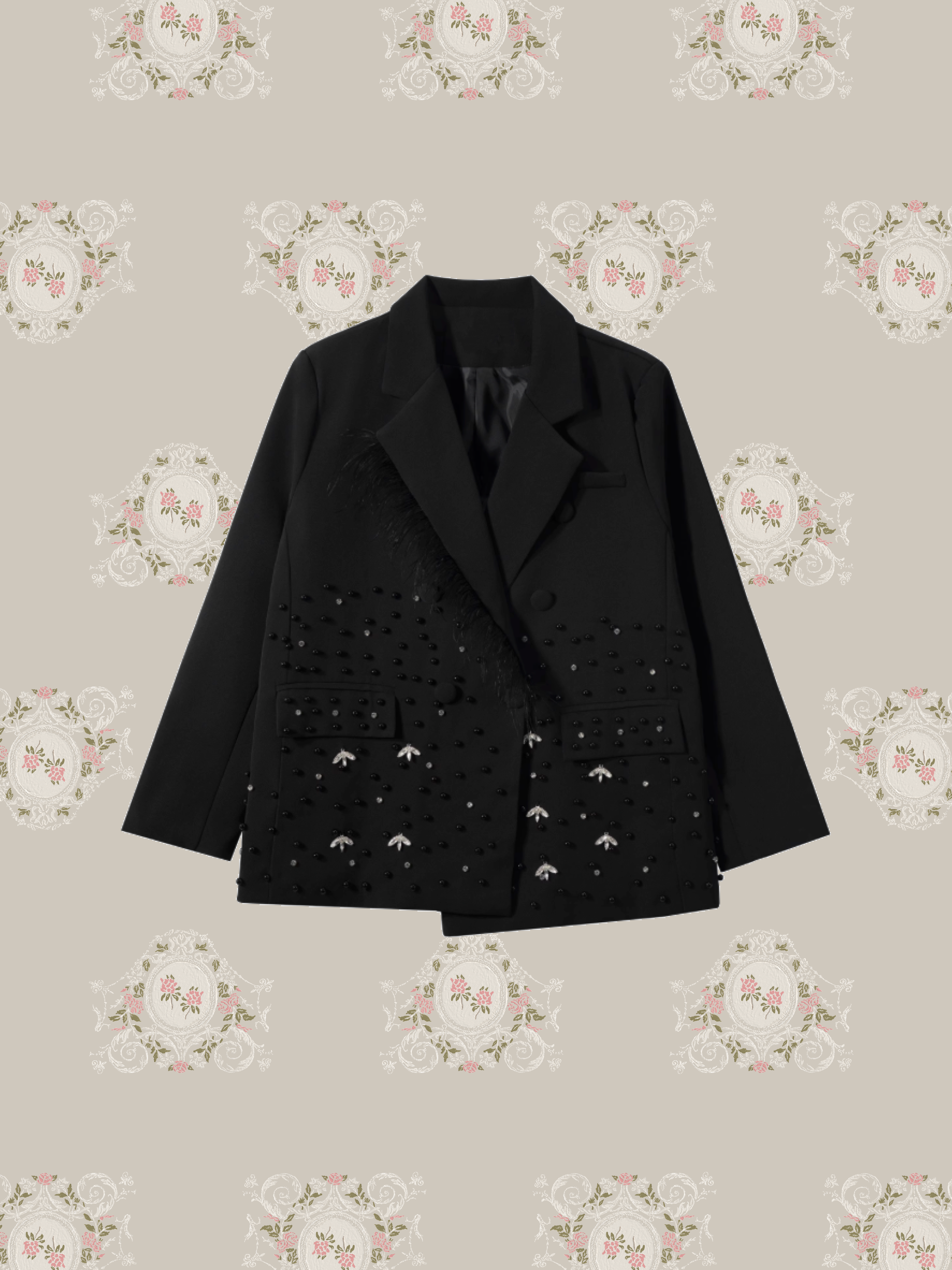 Crystal Beads Deco Jacket/クリスタルビーズデコジャケット