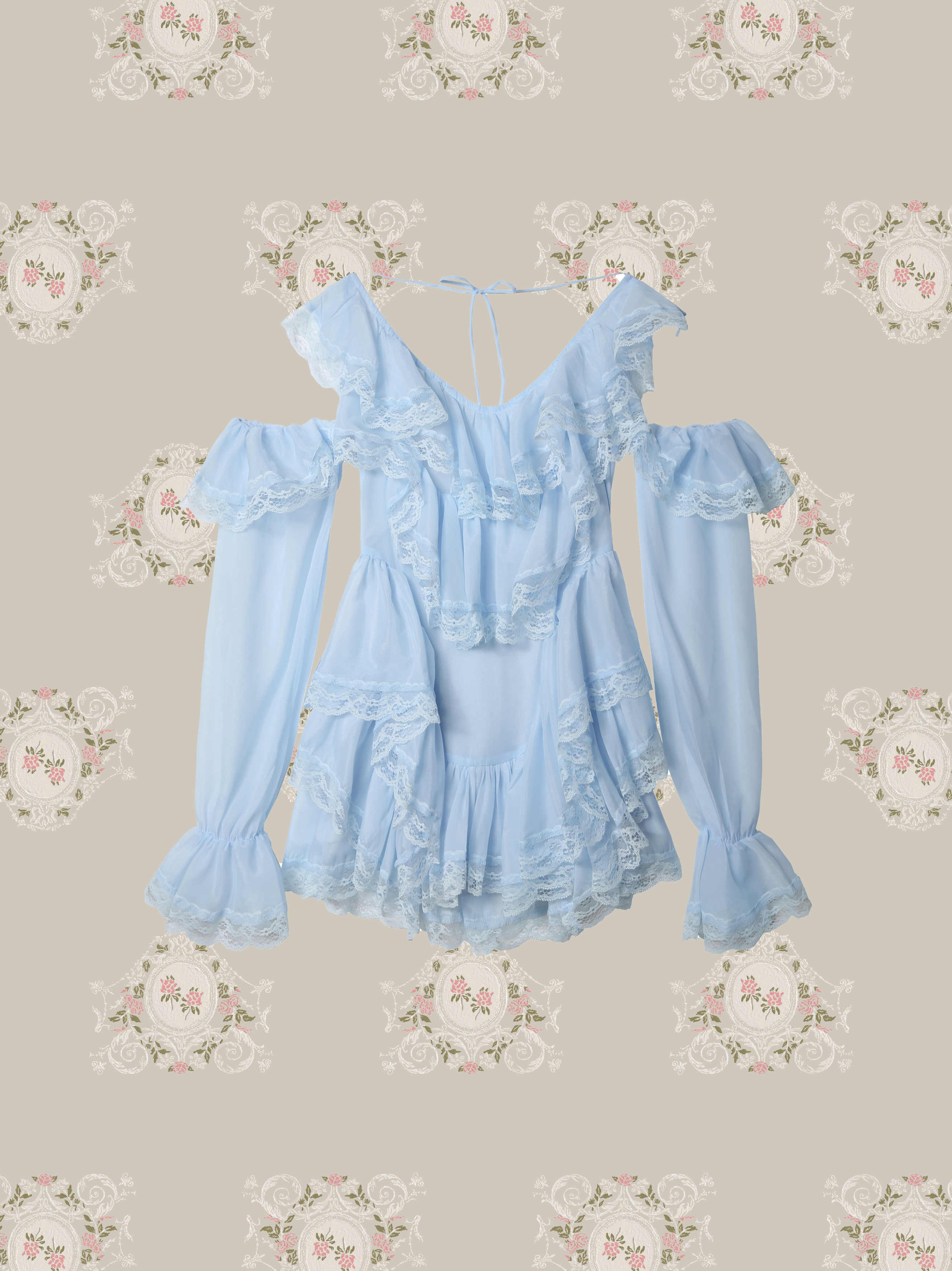 Romantic Flare Layer Lace One Piece/ロマンティックフレアレイヤーレースワンピース