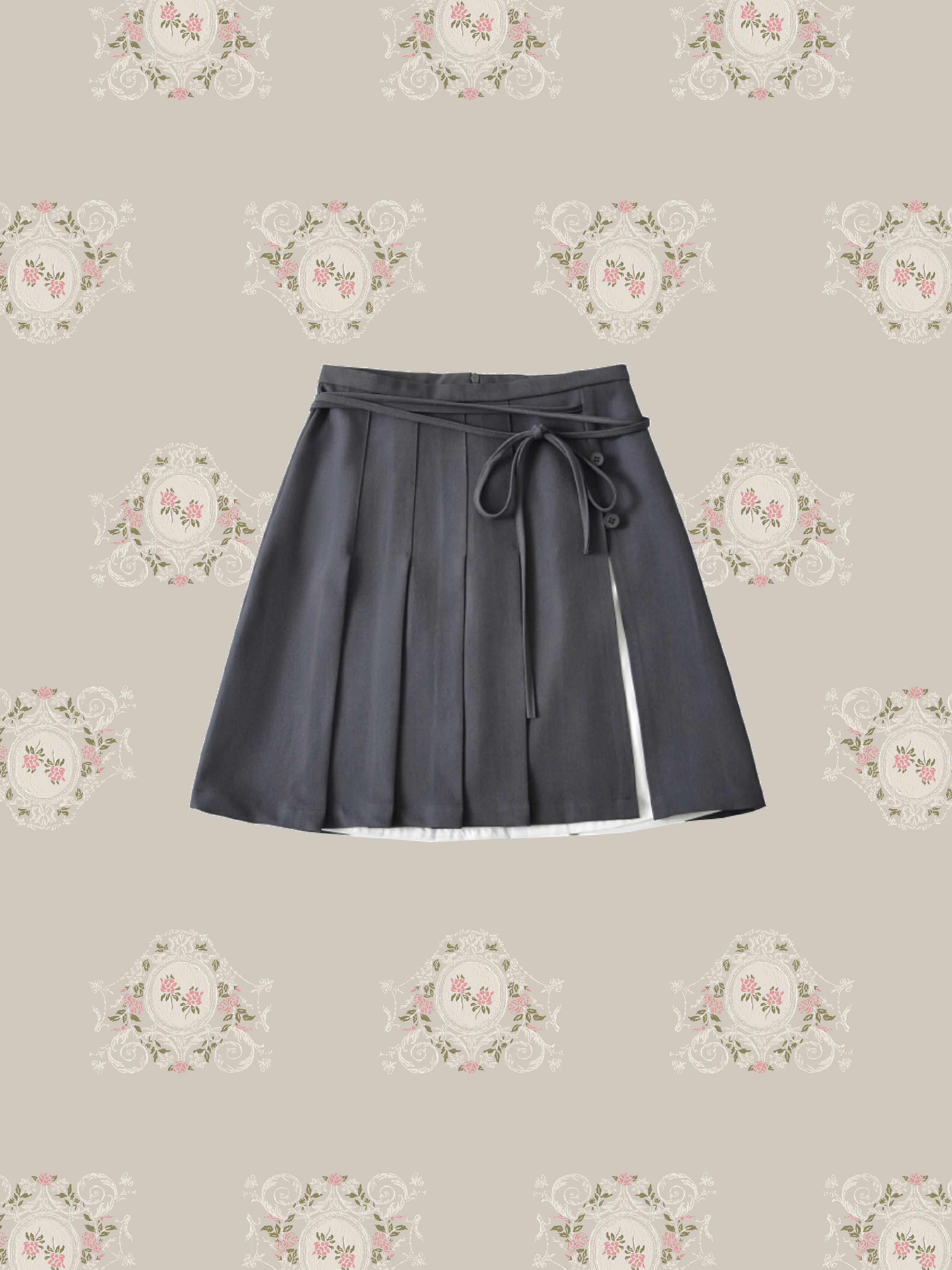 Pleats Side Slit Skirt/プリーツサイドスリットスカート