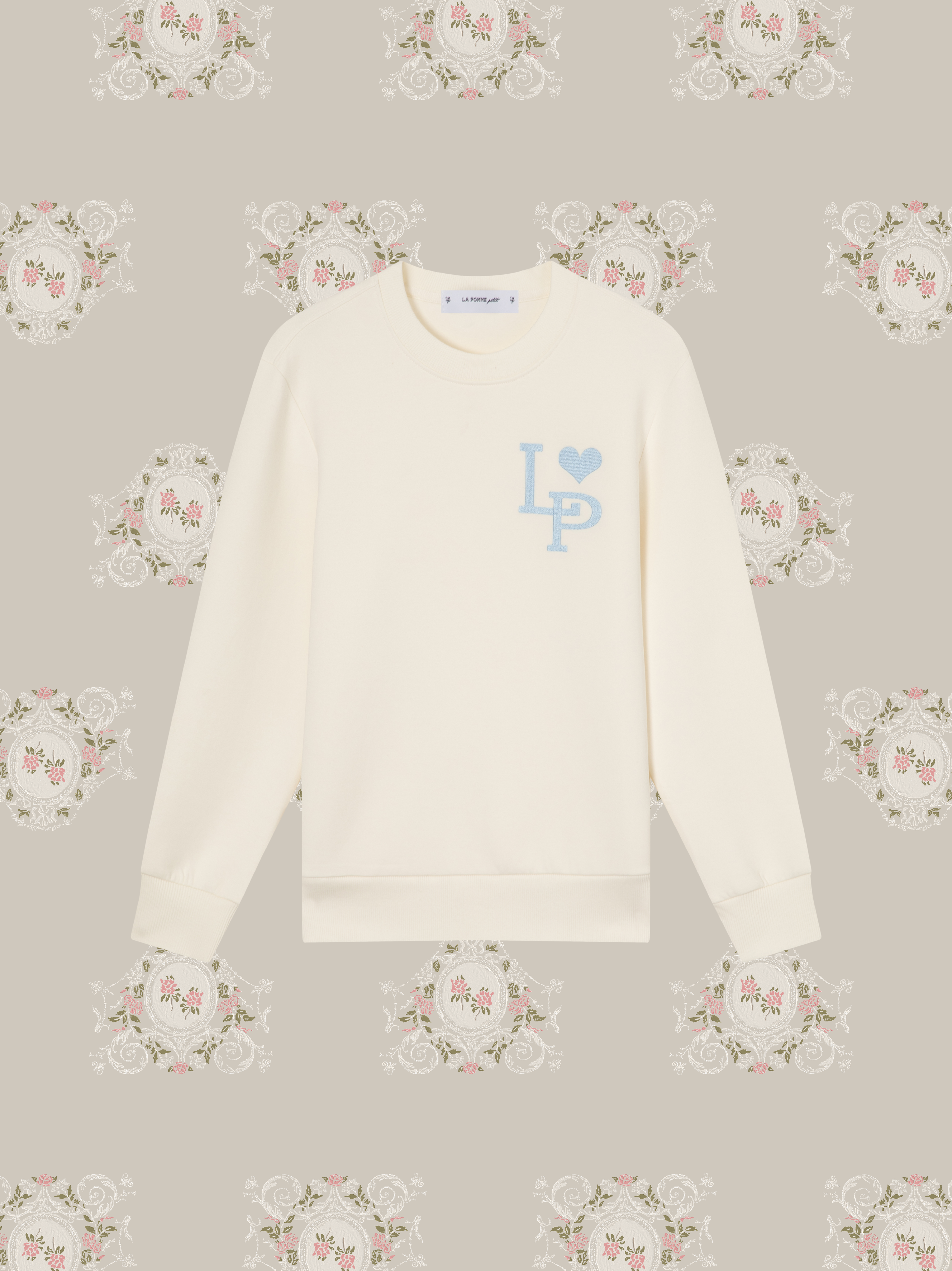 LA POMME petit Embroidery Logo Sweat
