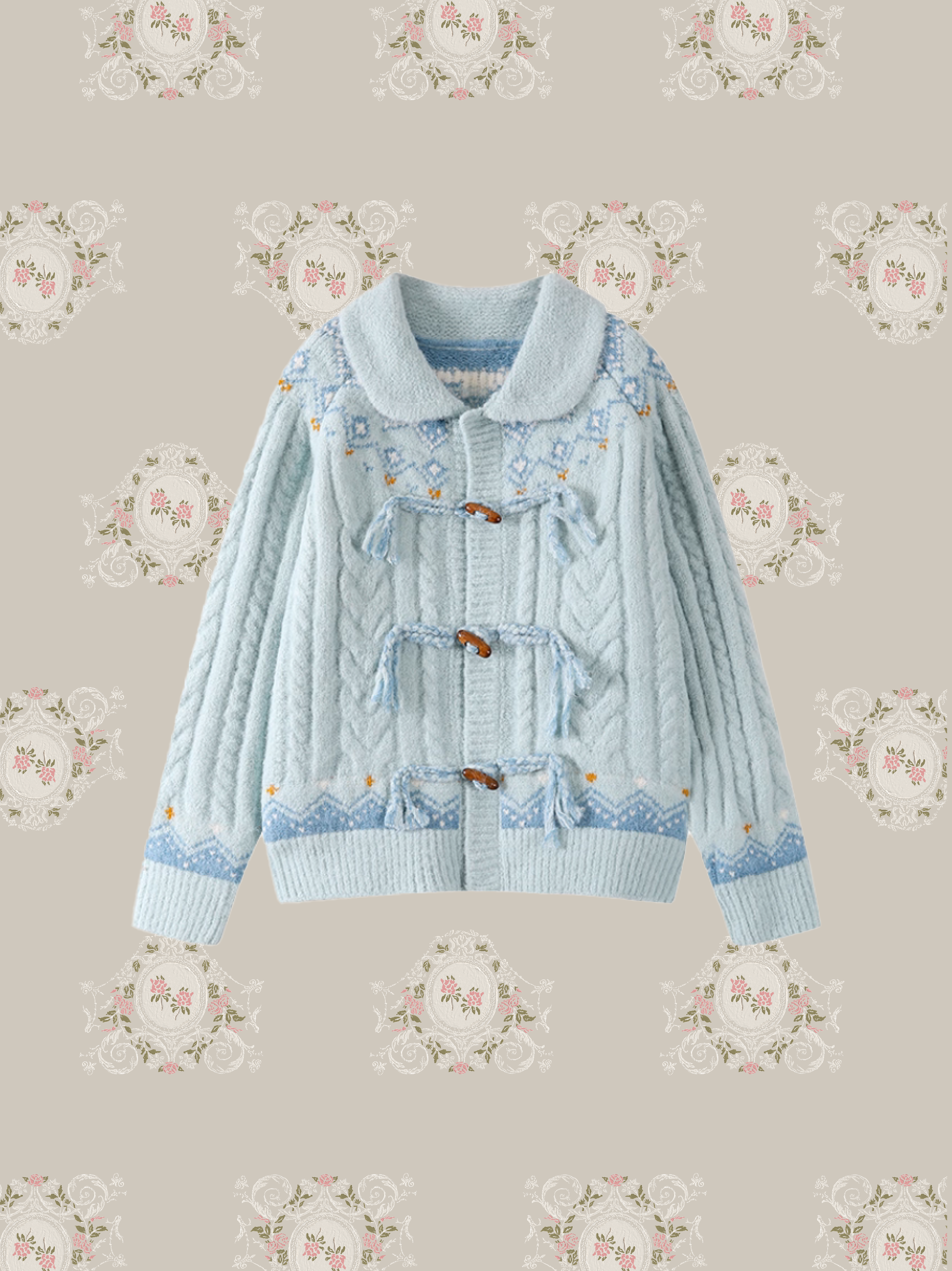 Embroidery Jeresy Cardigan/刺繍ジャージーカーディガン