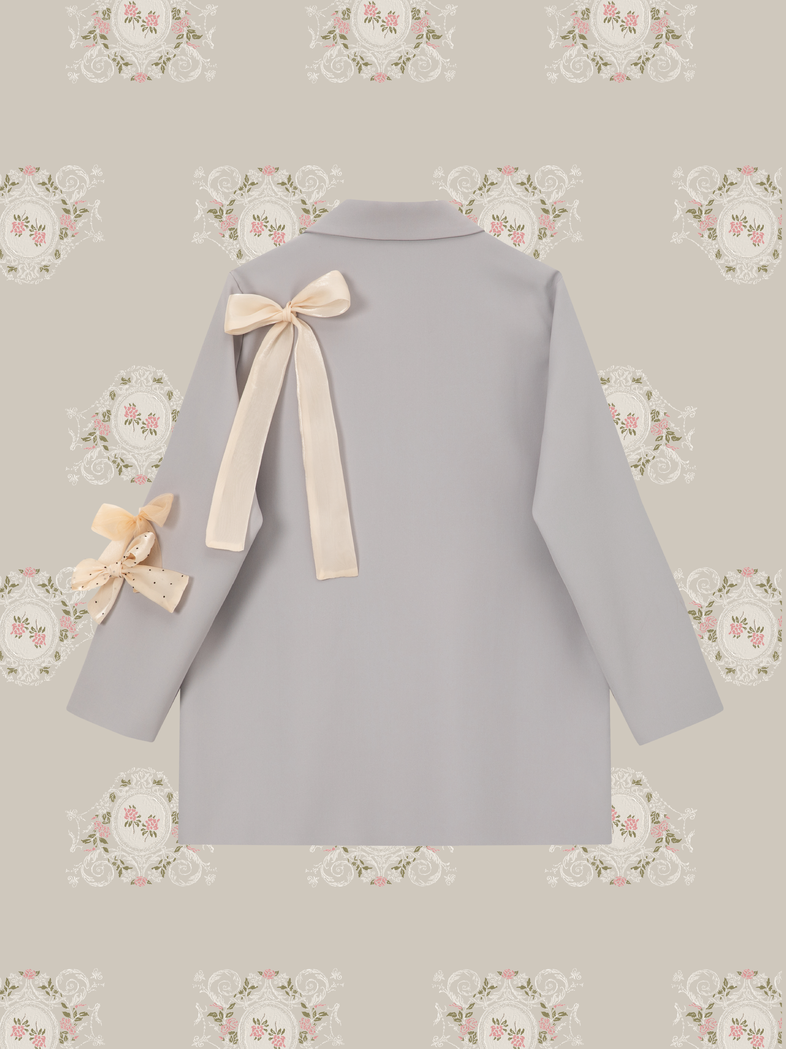 ・予約商品・Luxe Bow Accent Jacket/リュクスリボンアクセントジャケット