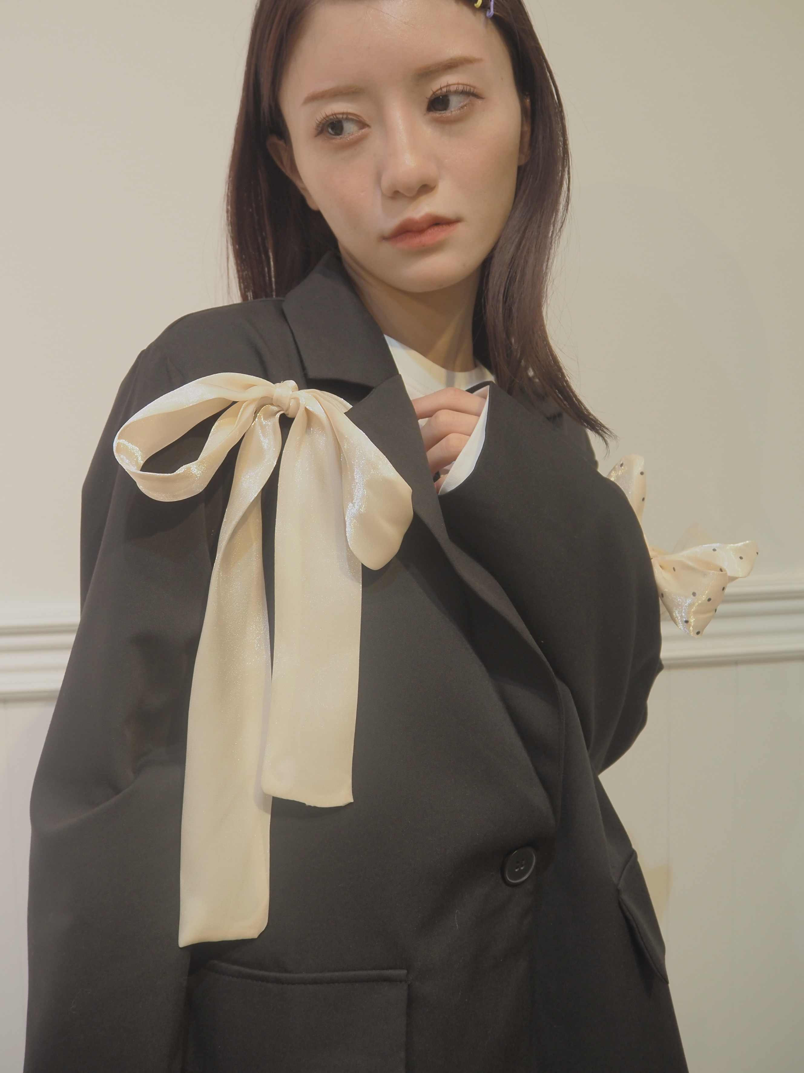 ・予約商品・Ribbon Attacthed Black Jacket