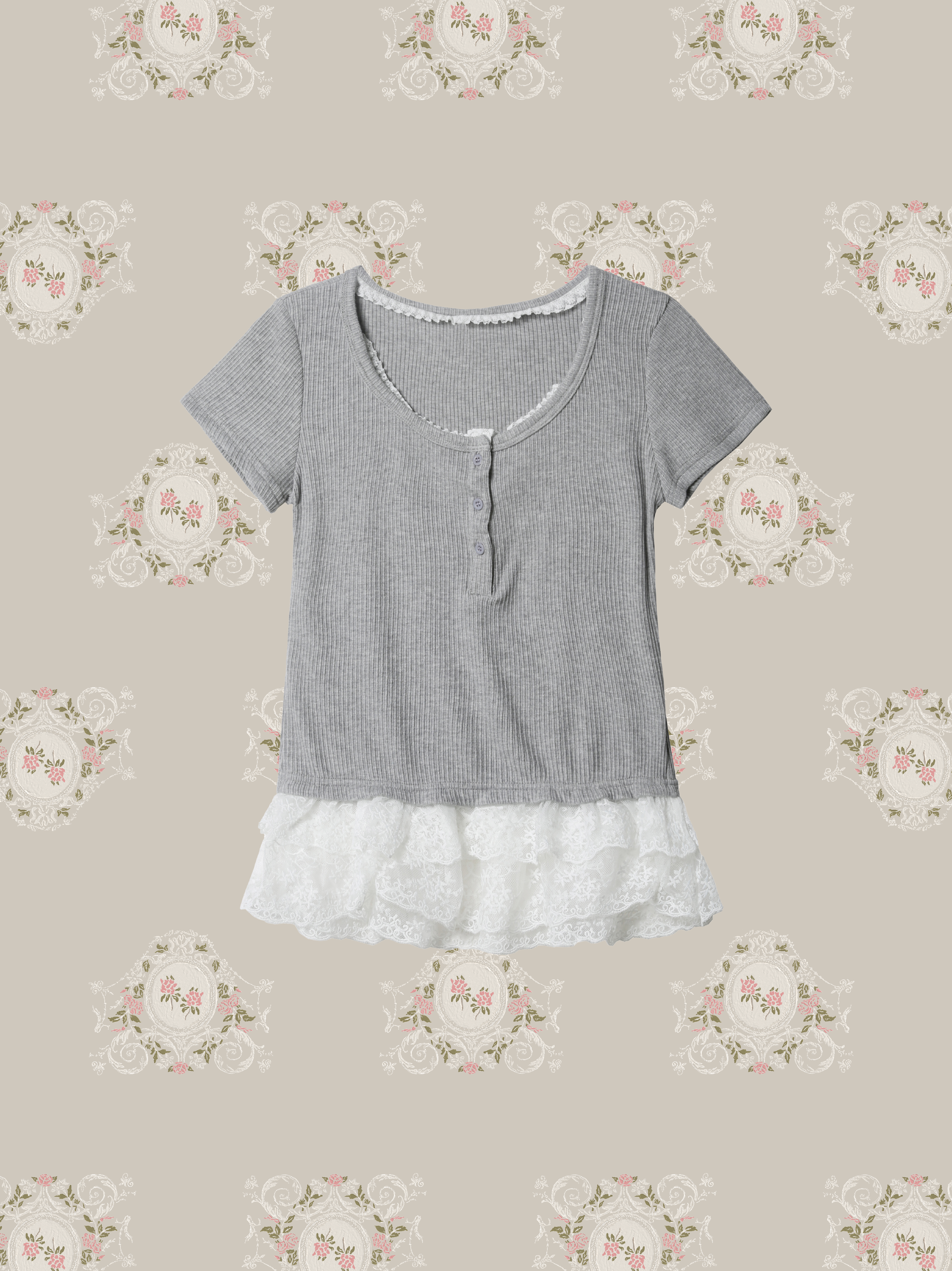 Princess Lace Trim T/プリンセスレーストリムTシャツ