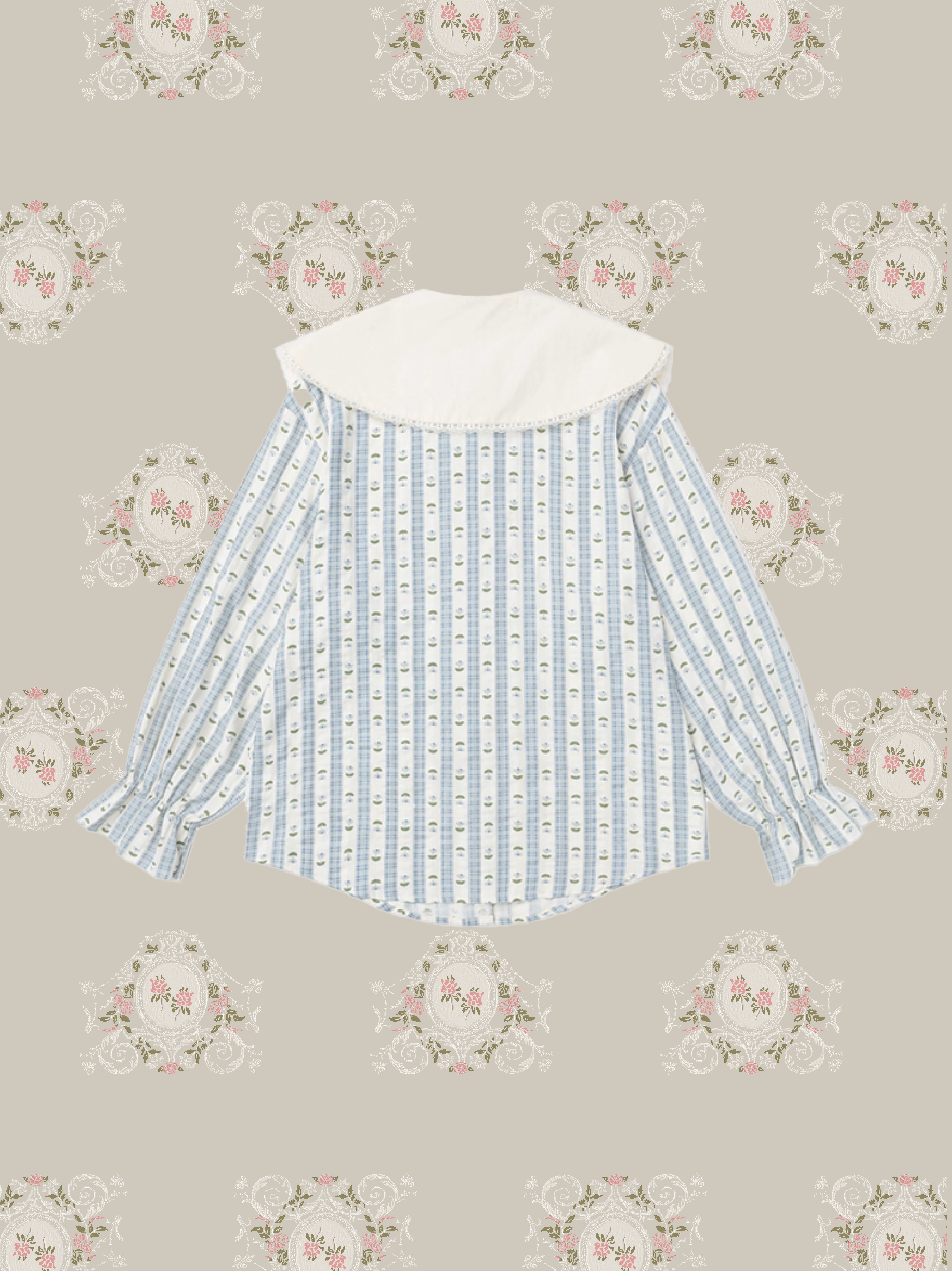 Doll Collar Floral Shirt/ドールカラーフローラルシャツ