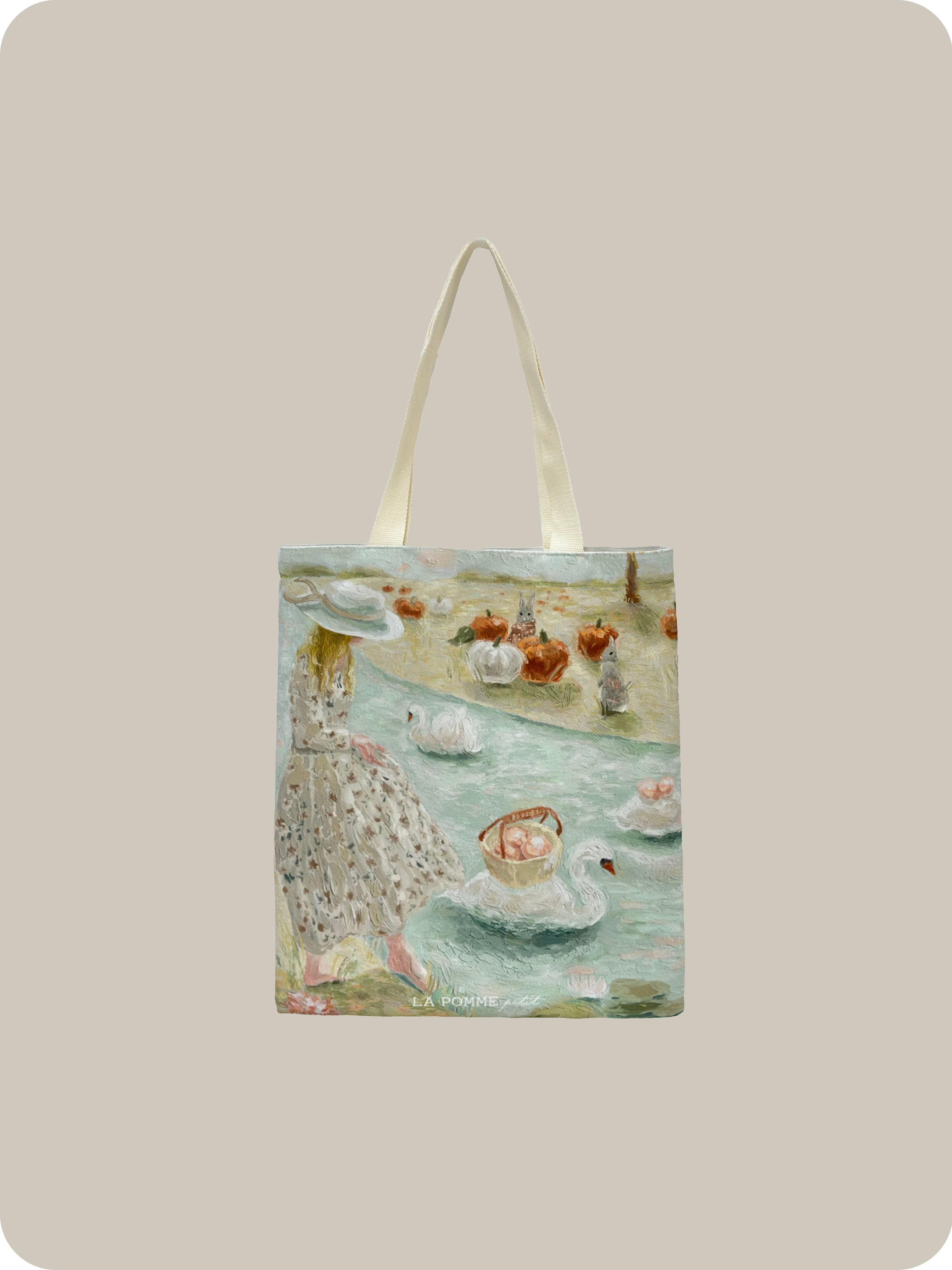 Oil Panting Tote Bag.