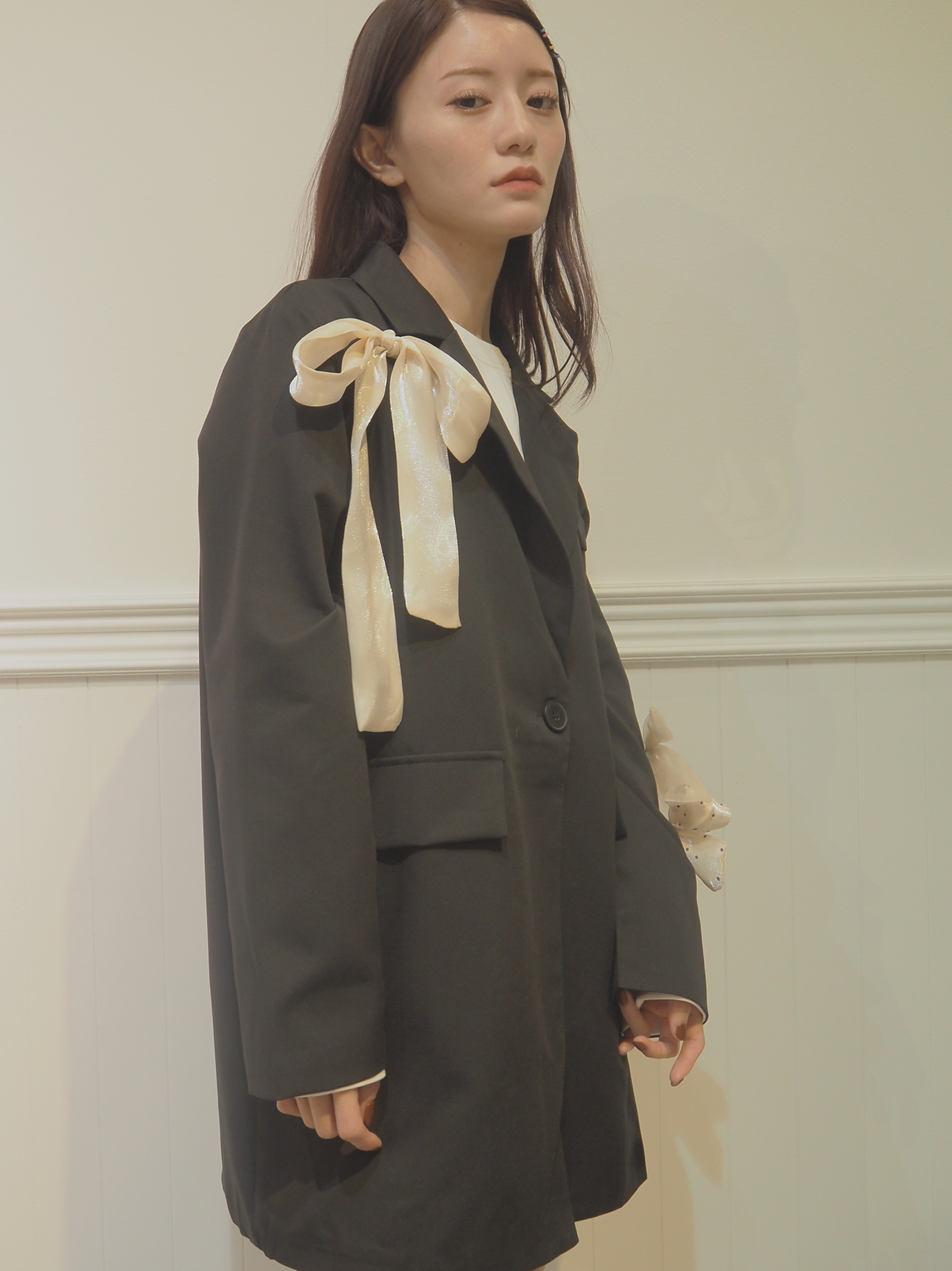 ・予約商品・Ribbon Attacthed Black Jacket