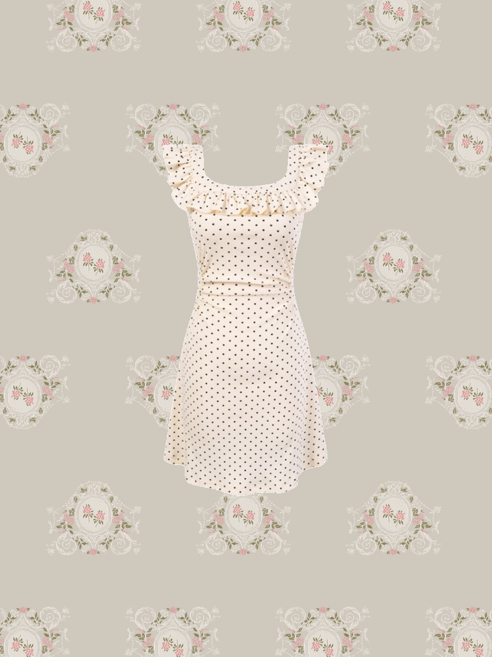 ポワ　スクエアプードルワンピース pois ポア スクエアプードルワンピース グレー - メルカリ