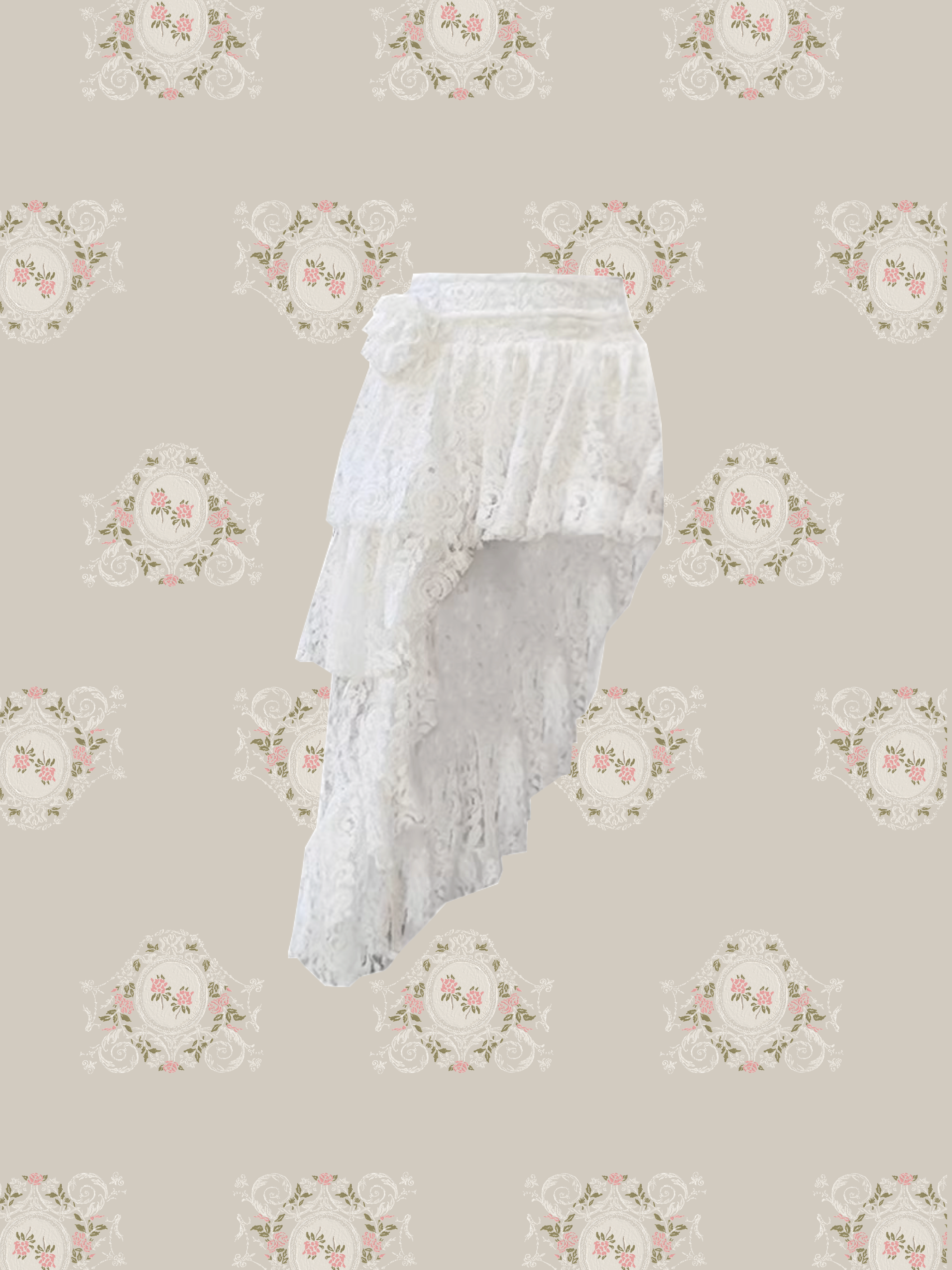 Asymmetry Lace Skirt/アシンメトリーレーススカート