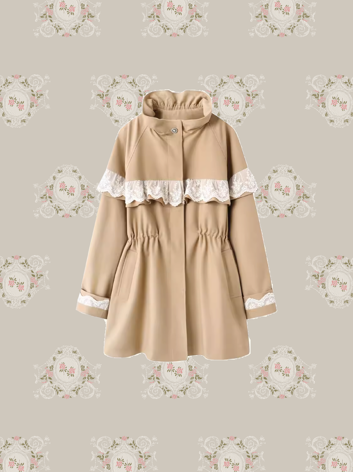 Romantic Lace Motif Trench Coat/ロマンティックレースモチーフ