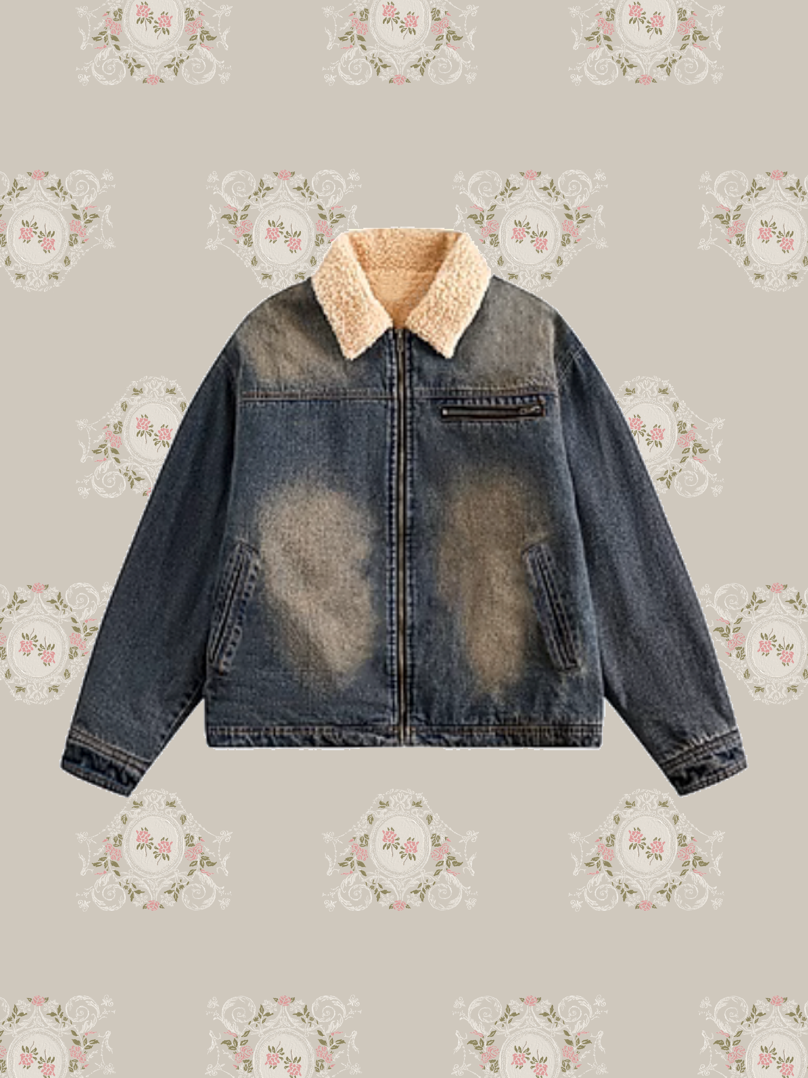 Cozy Fluffy Denim Coat/ふわふわデニムコート