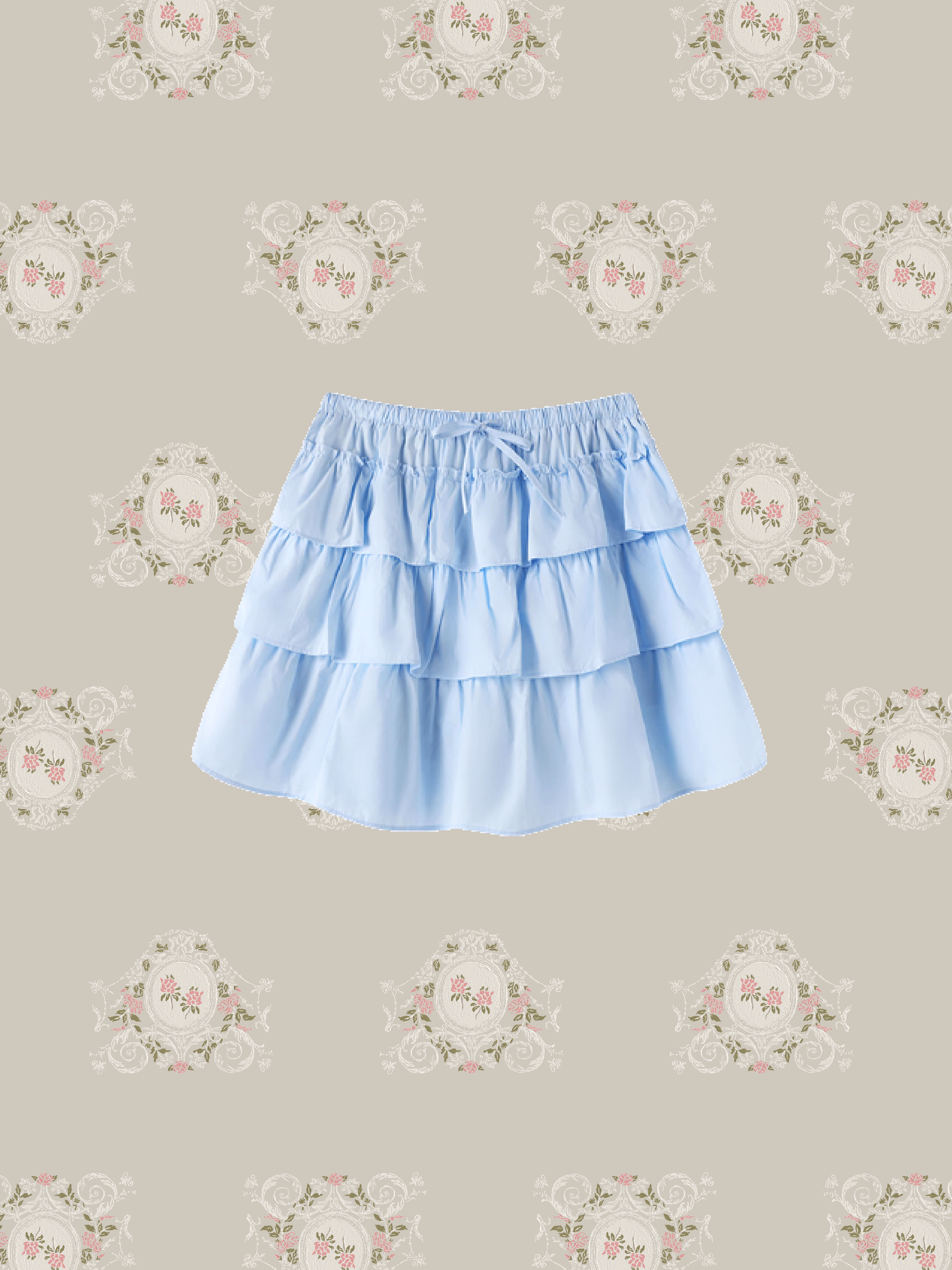 Flare Layer Baby Blue Skirt/フレアレイヤーベビーブルースカート
