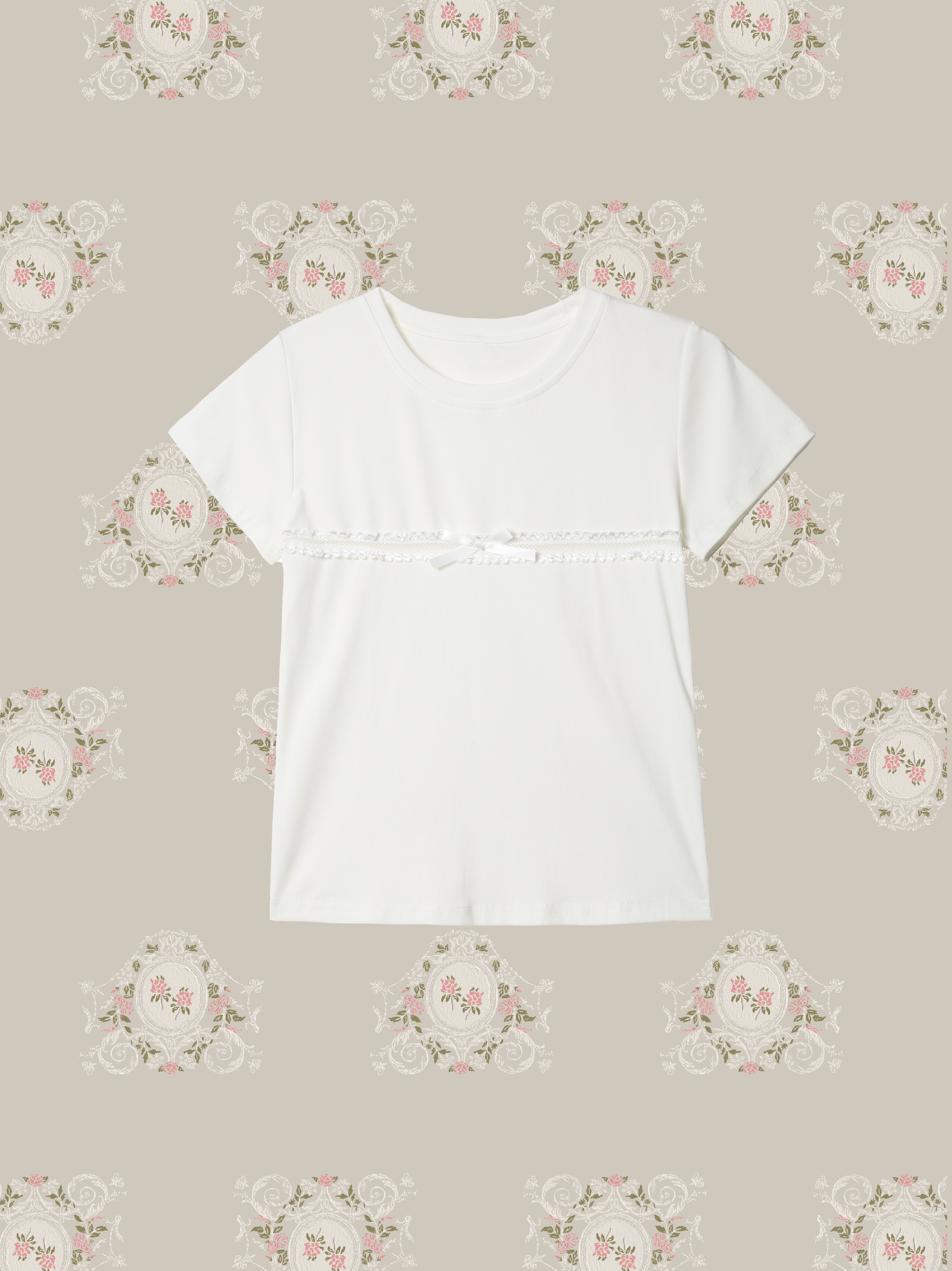 Single Lace Band T/シングルレースバンドTシャツ