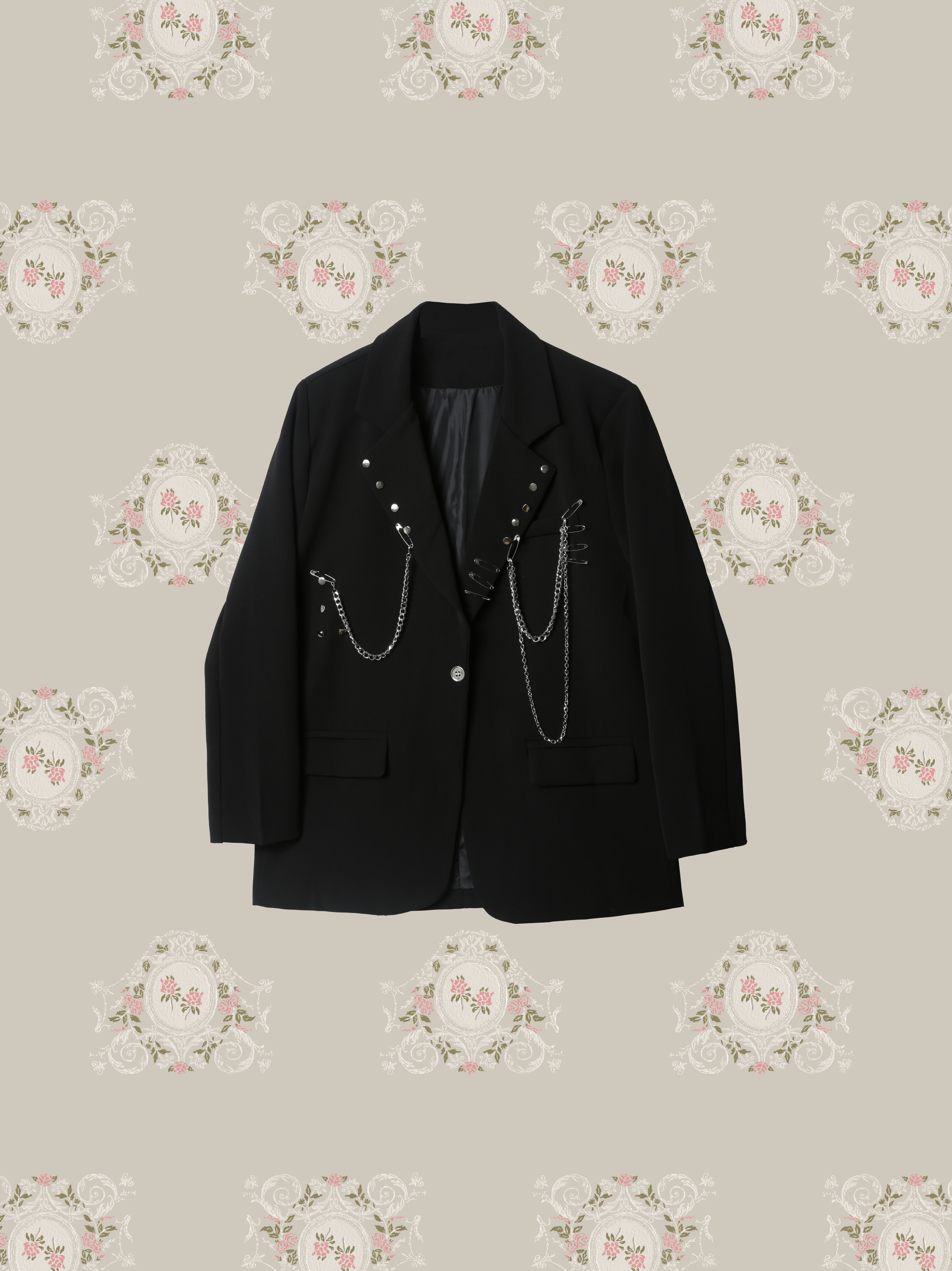 Metal Chain Deco Jacket/メタルチェーンデコジャケット