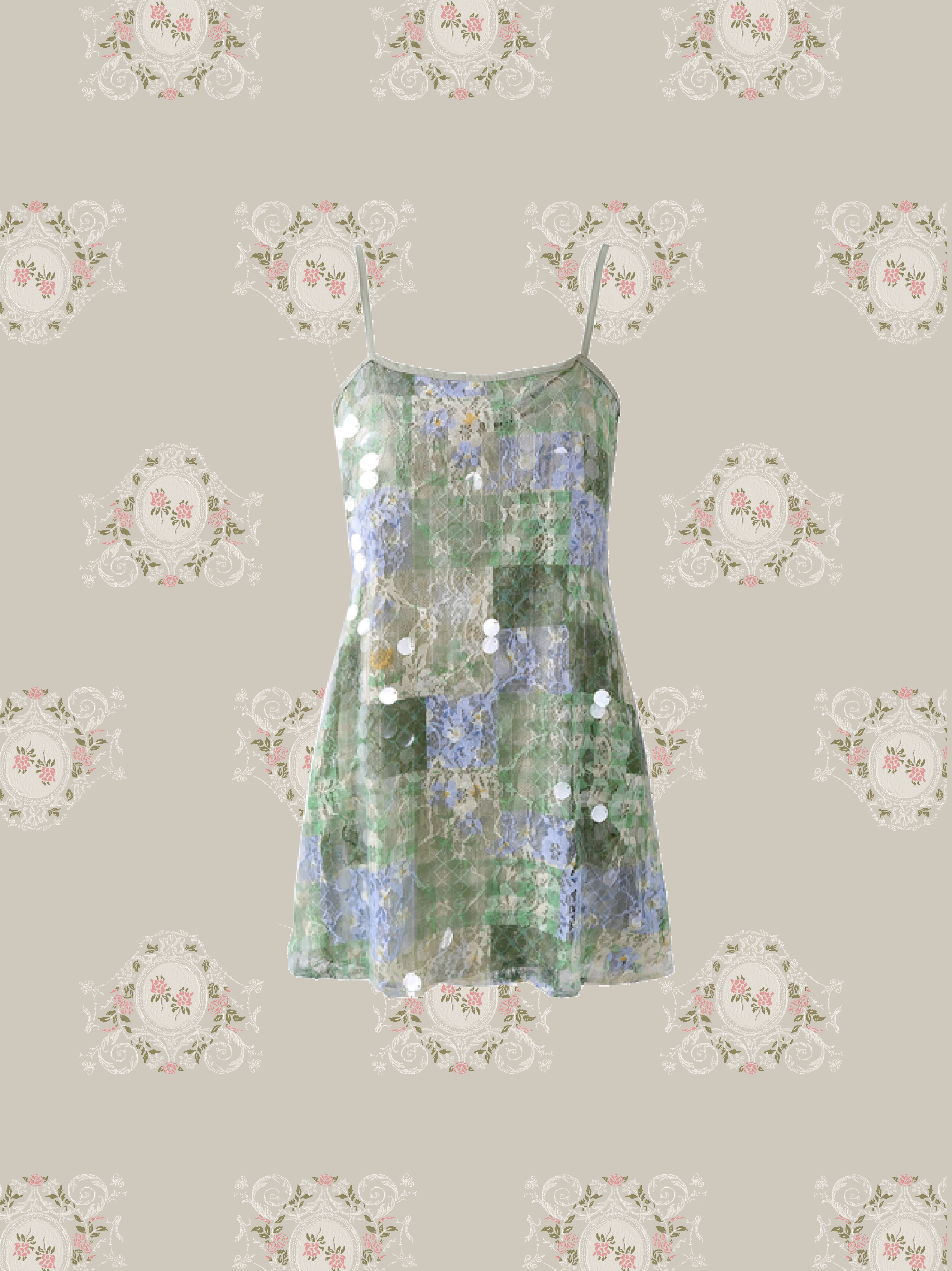Garden Lace Motif Cami Dress/ガーデンレースモチーフキャミワンピース