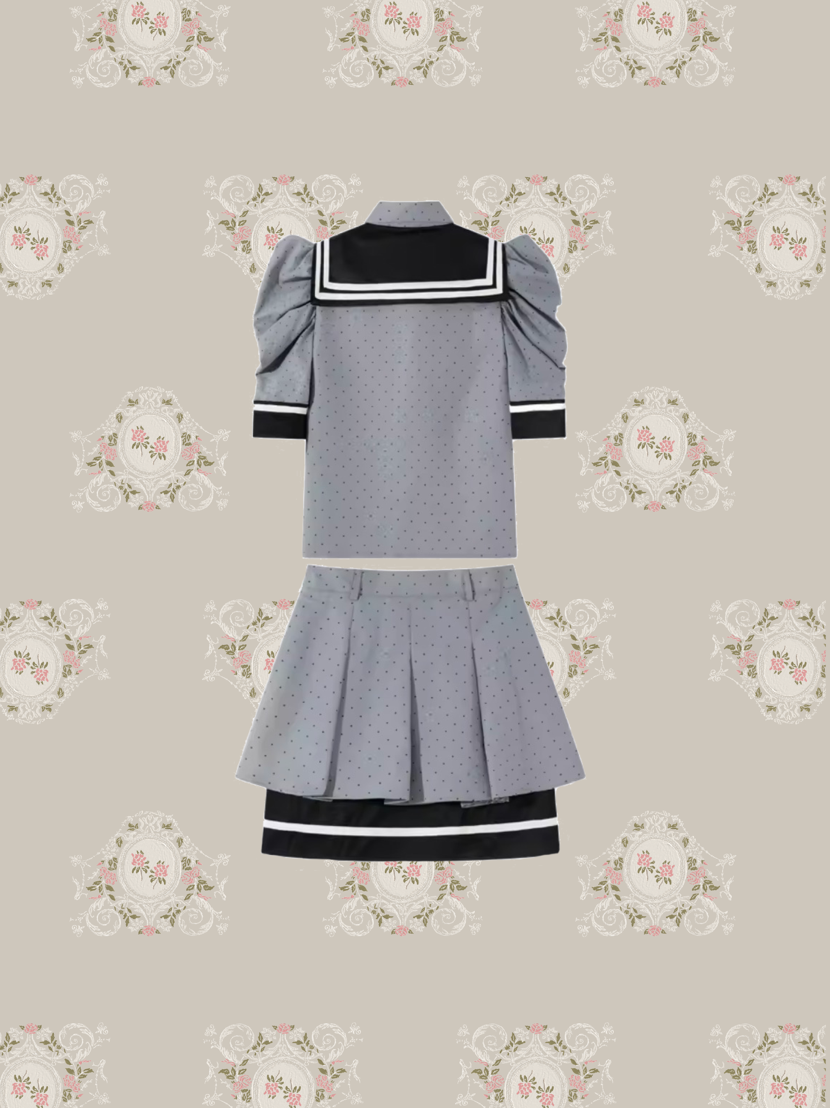 Princess Dots Skirt Set-Up/プリンセスドットスカートセットアップ