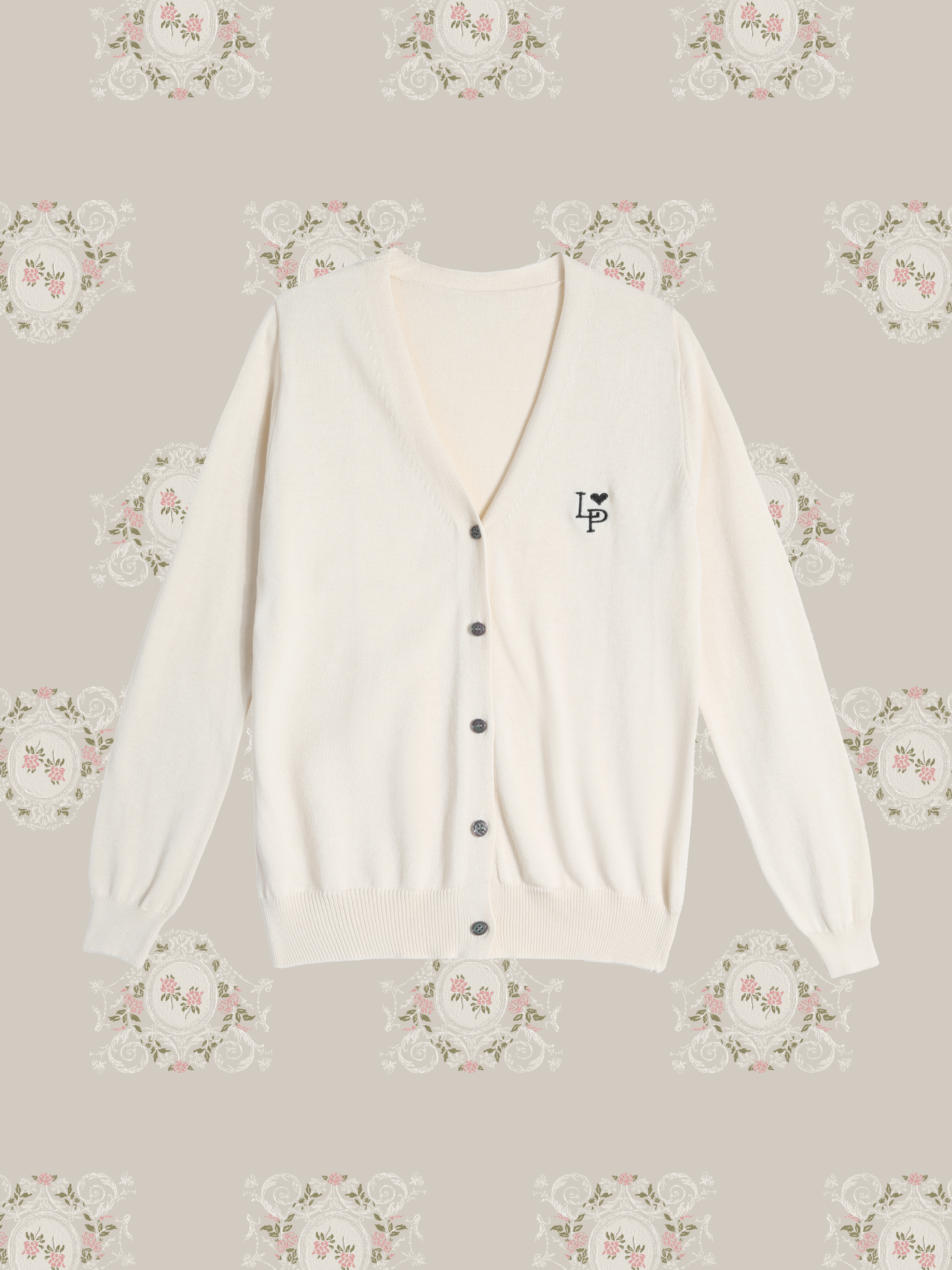 予約商品・LA POMME petit Icon Cardigan Ivory