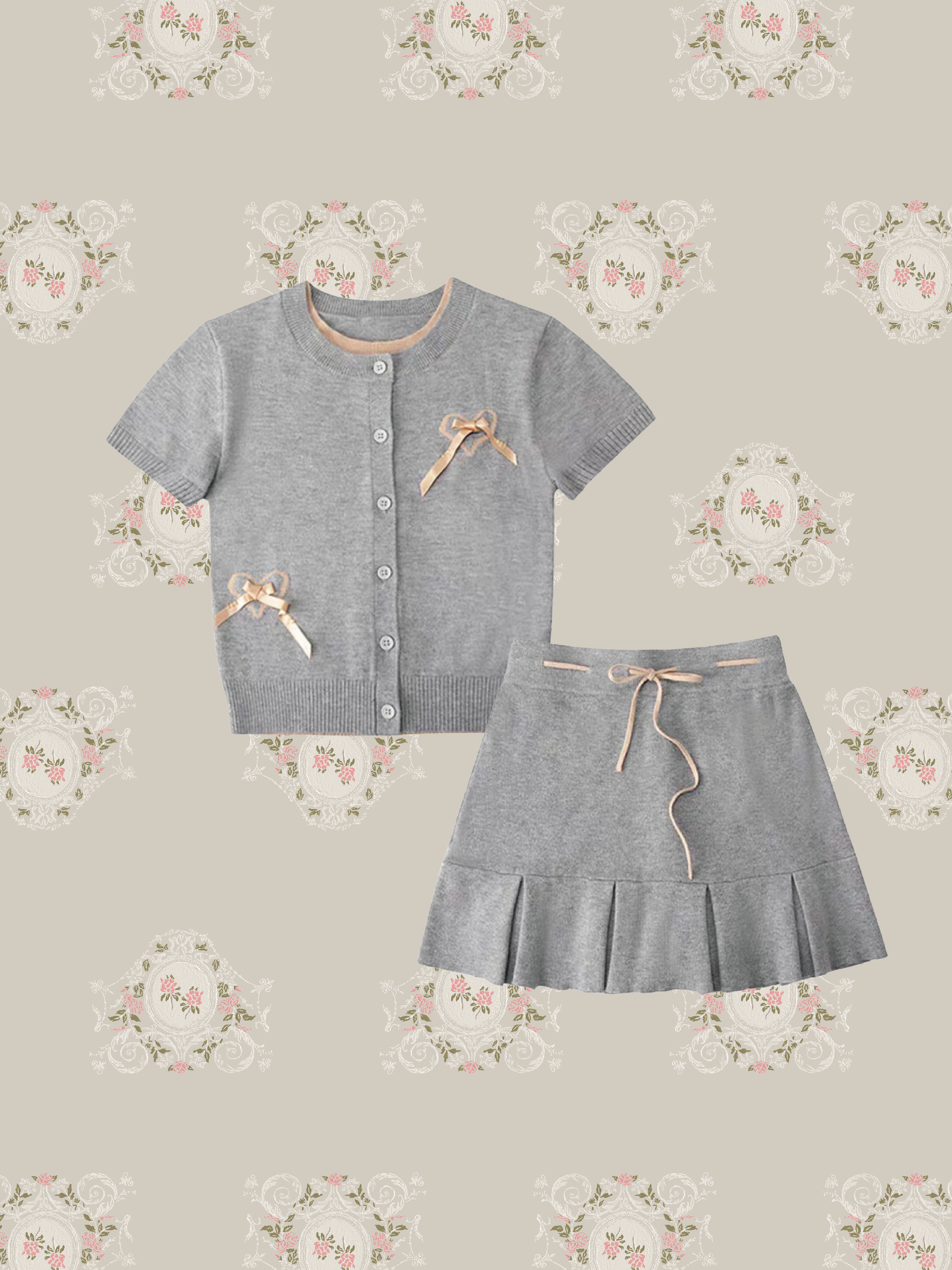 2024 SS NEW 予約受注生産品 Sweet Ribbon Design Set-up/ヴィンテージデザインセットアップ