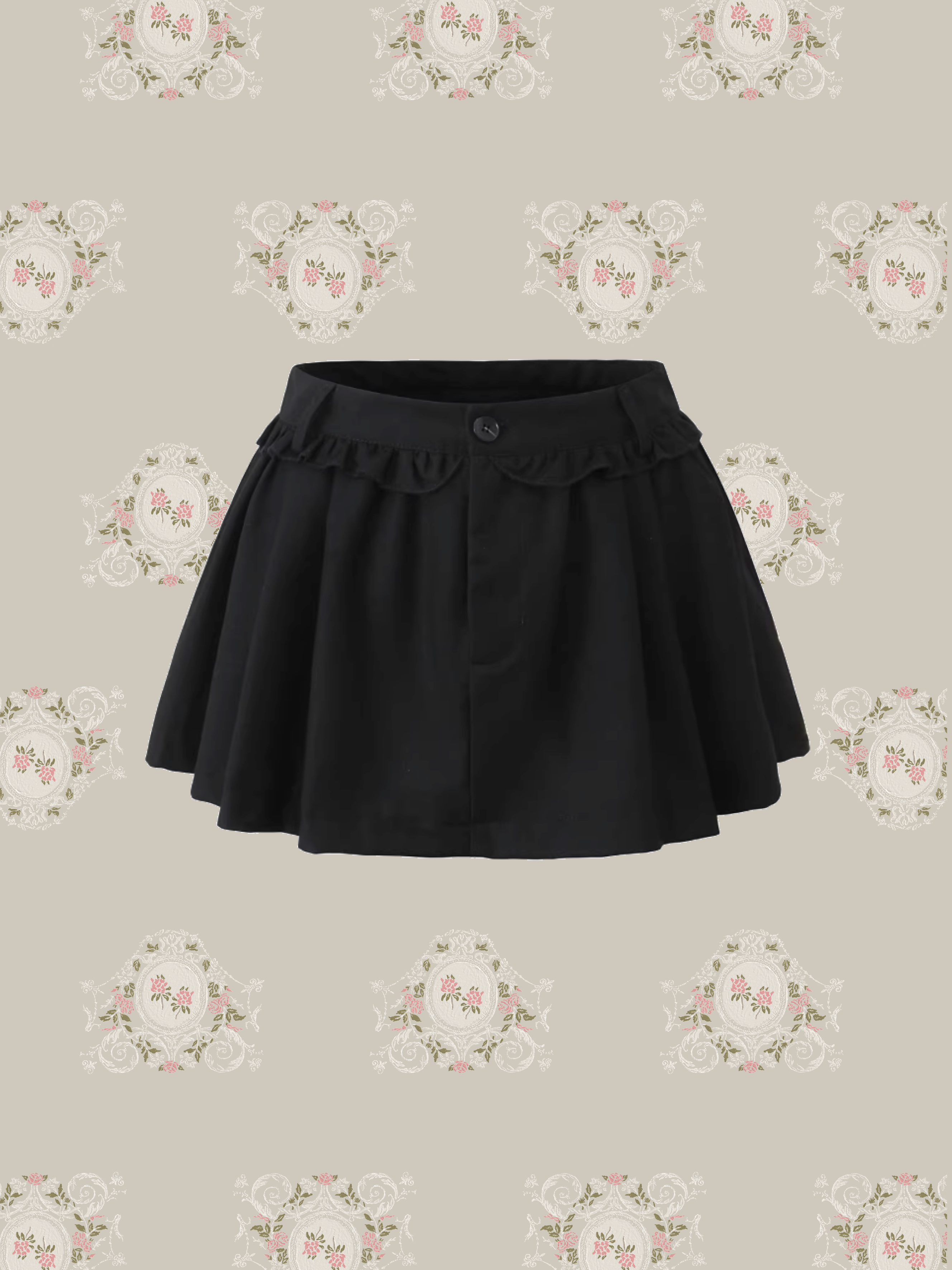 Frill Piping Mini Skirt/フリルパイピングミニスカート
