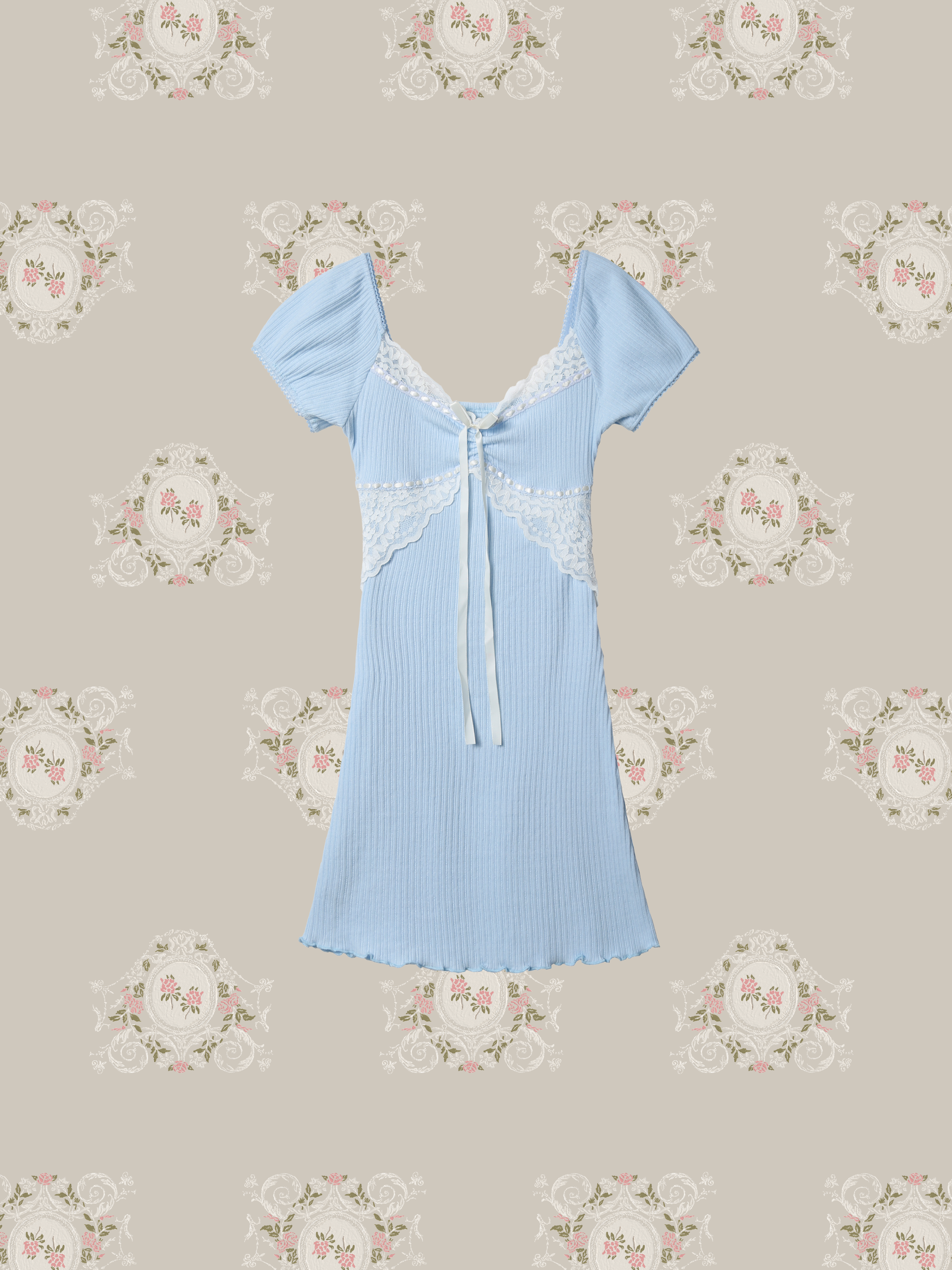 Baby Blue Lace Dress/ベビーブルーレースドレス