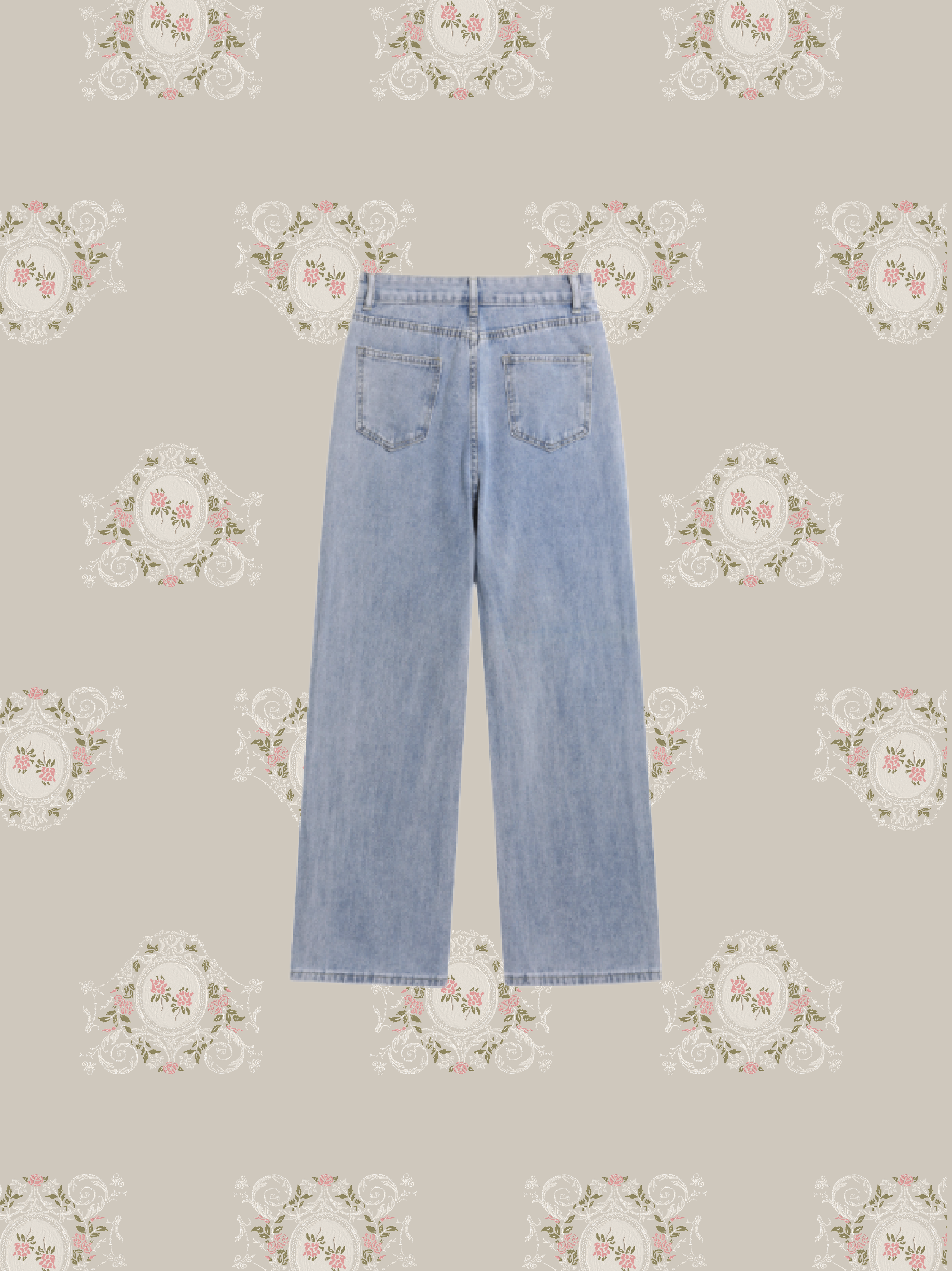 Heart Embroidery Denim Pants/ハート刺繍デニムパンツ