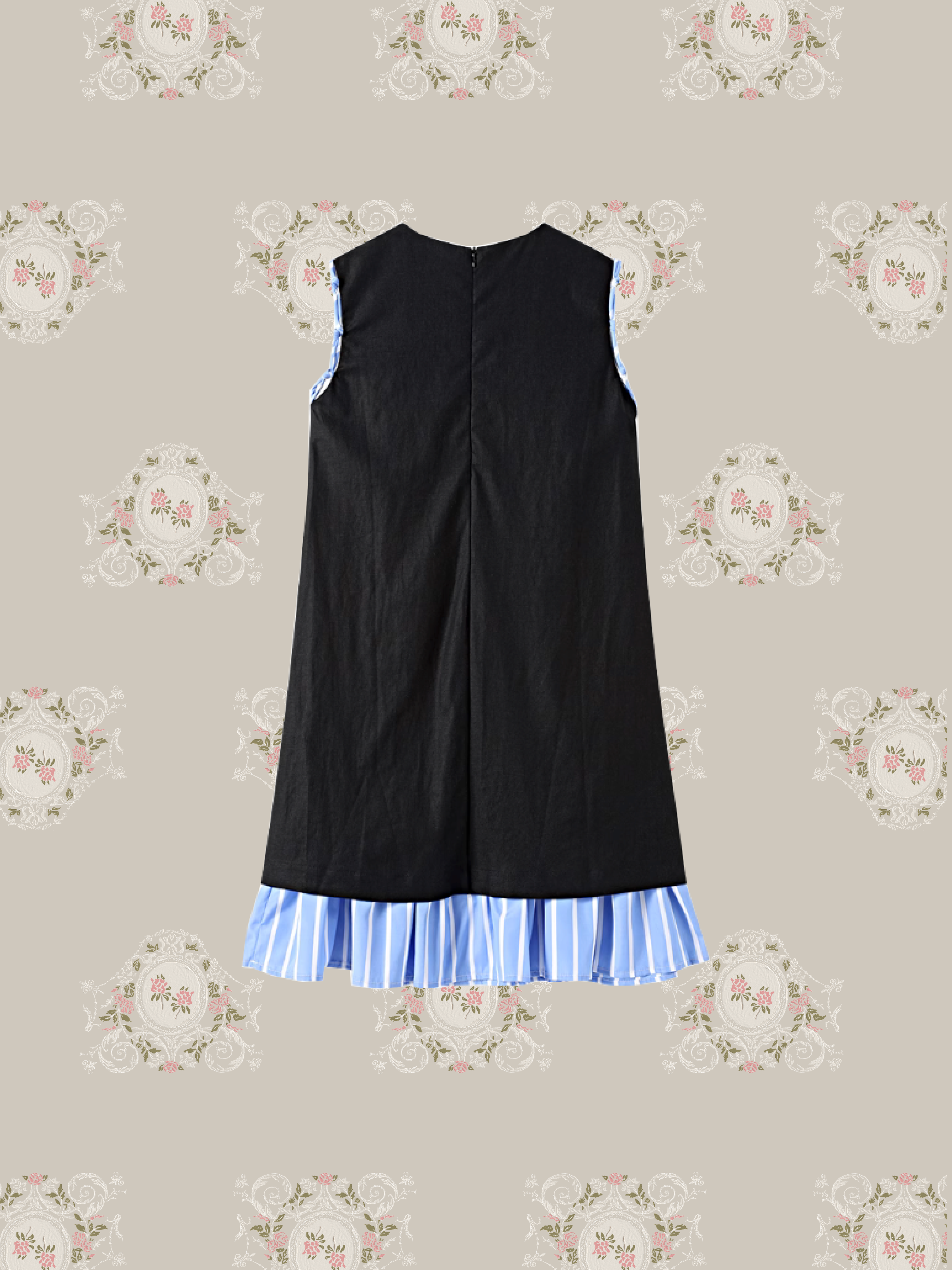 Stripe Stitching Vest Dress/ストライプステッチベストドレス