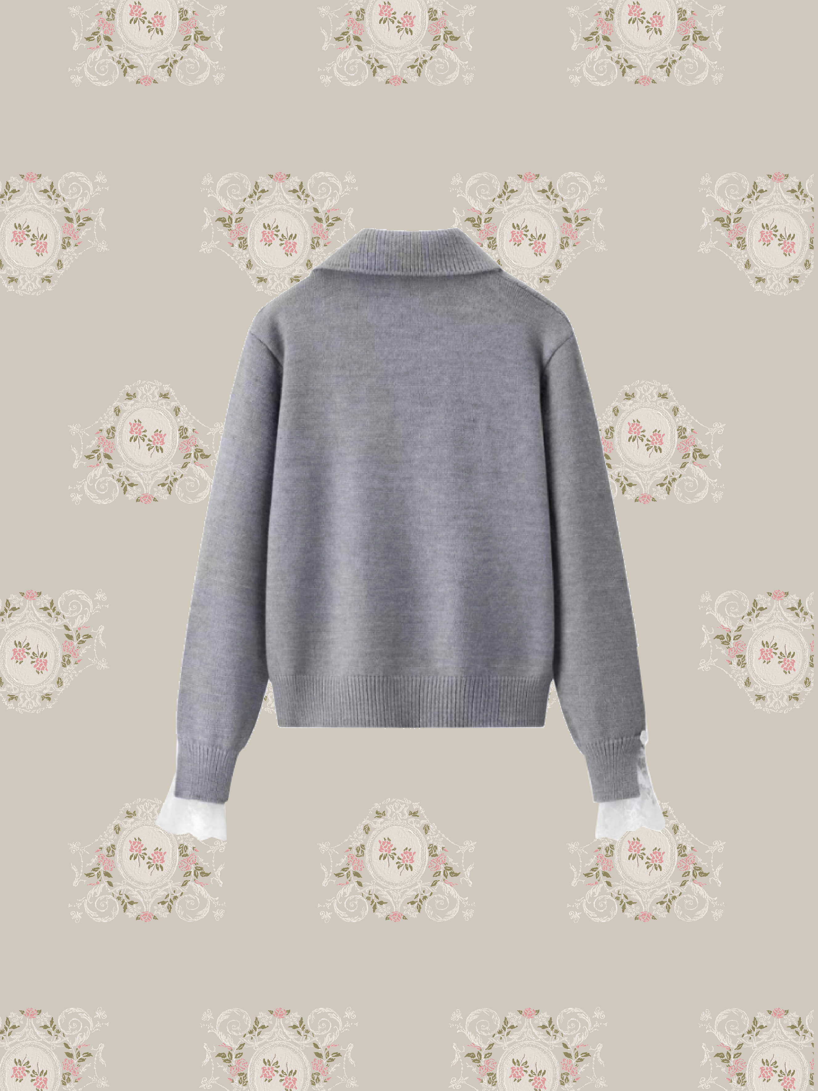 Romantic Lace Motif Knit Top/ロマンティックレースモチーフニットトップス