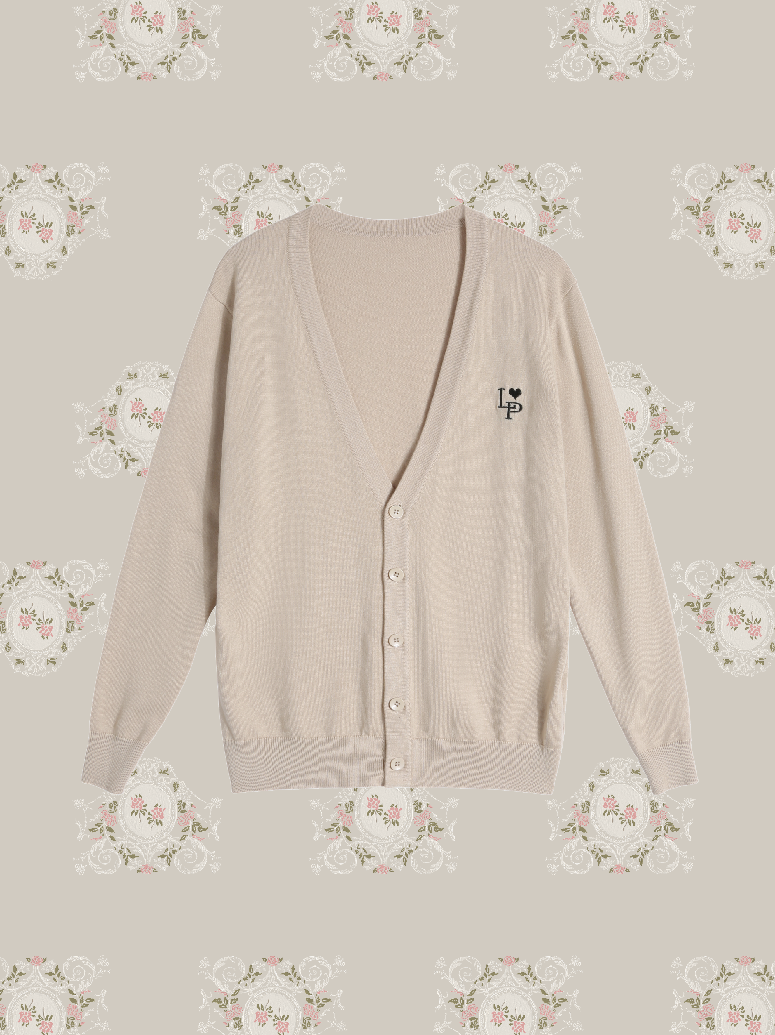 予約商品・LA POMME petit Icon Loose Cardigan Coffee