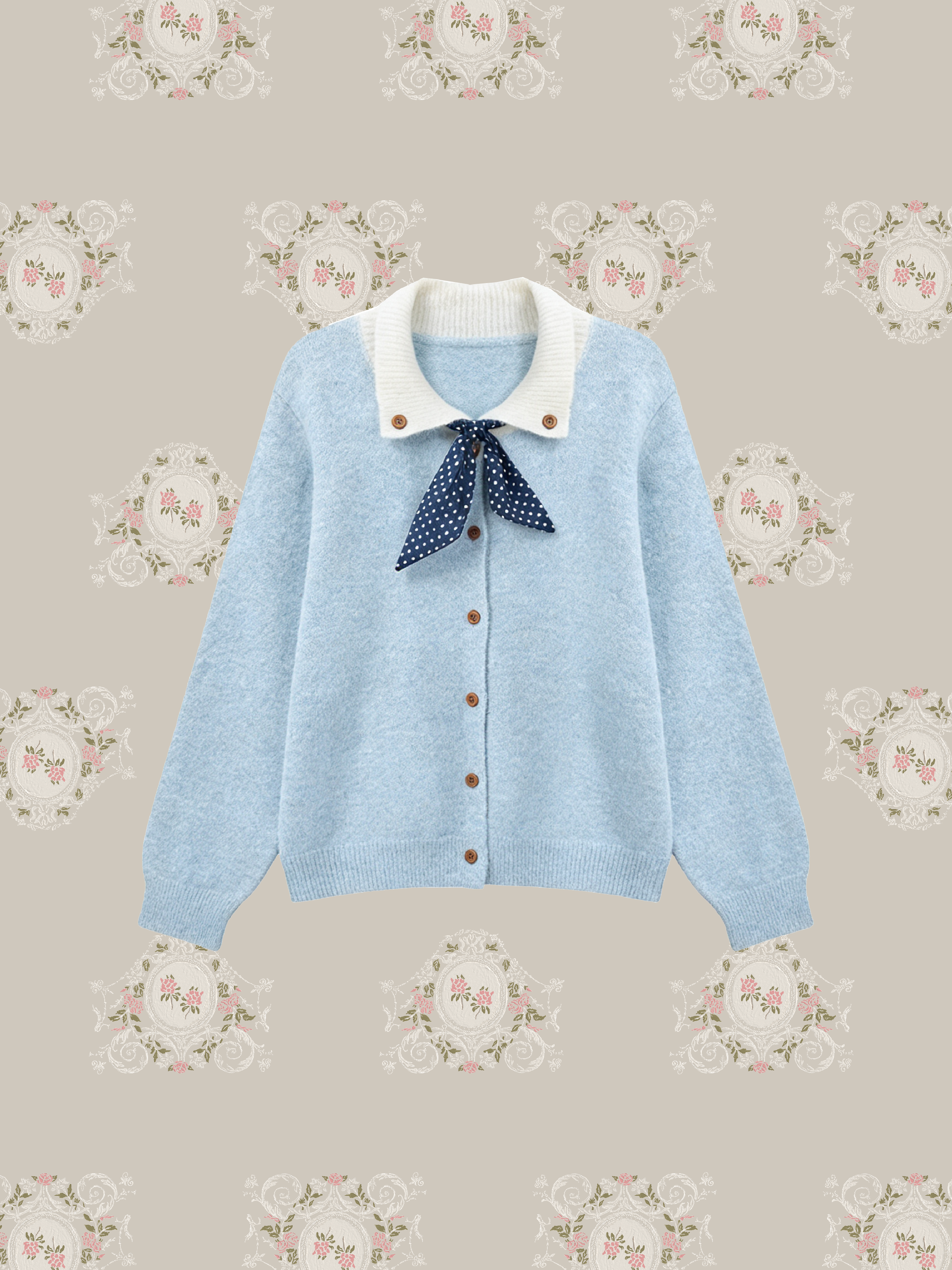 Baby Blue Tie Cardigan/ベビーブルーネクタイカーディガン
