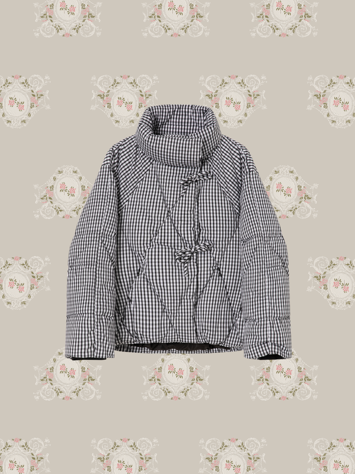 予約商品・Quilting Ribbon Puffer Duck Down Jacket キルティングリボンパファーダックダウンジャケット
