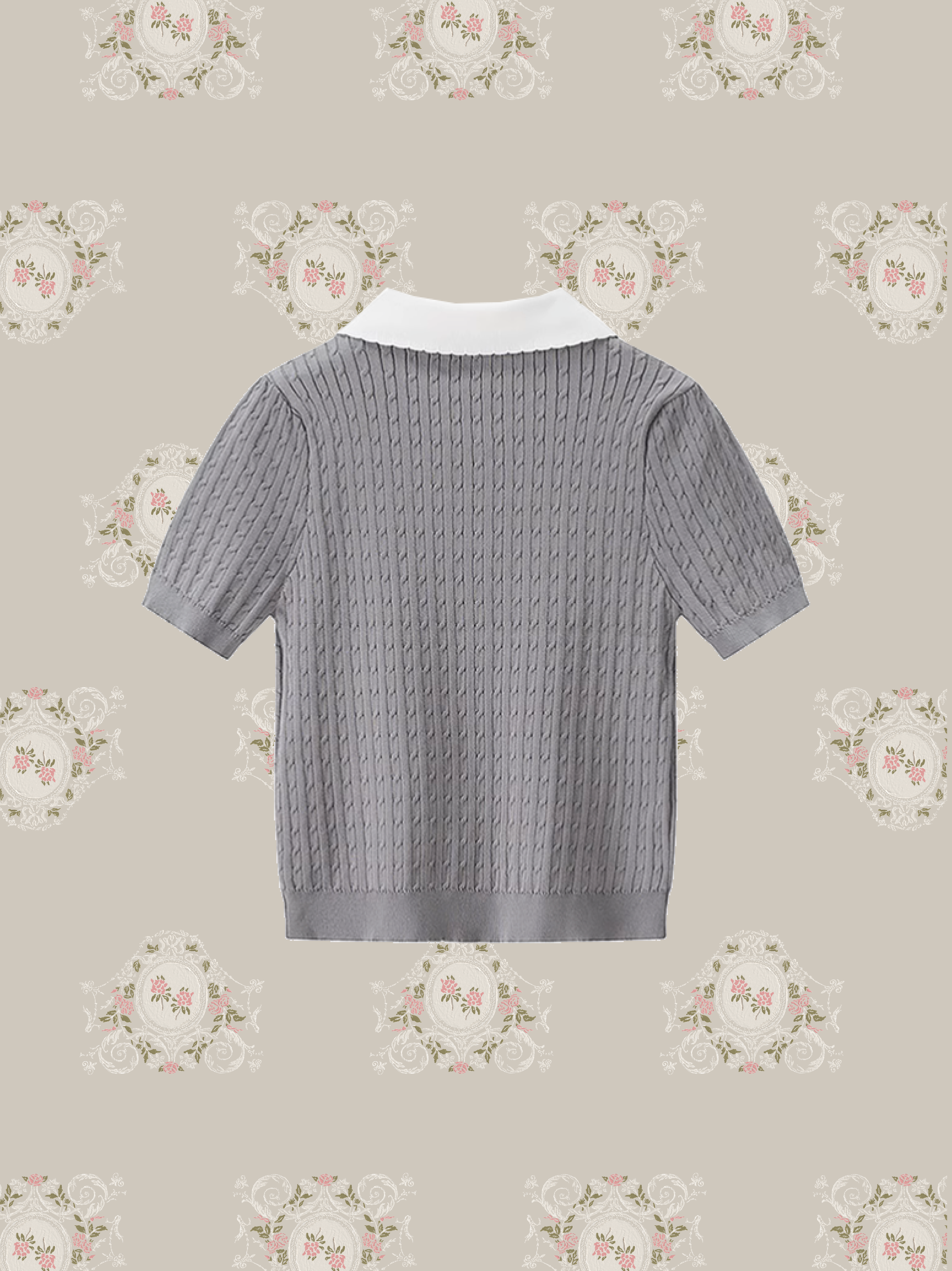 Elegant Gray Summer Knit/エレガントグレーサマーニット