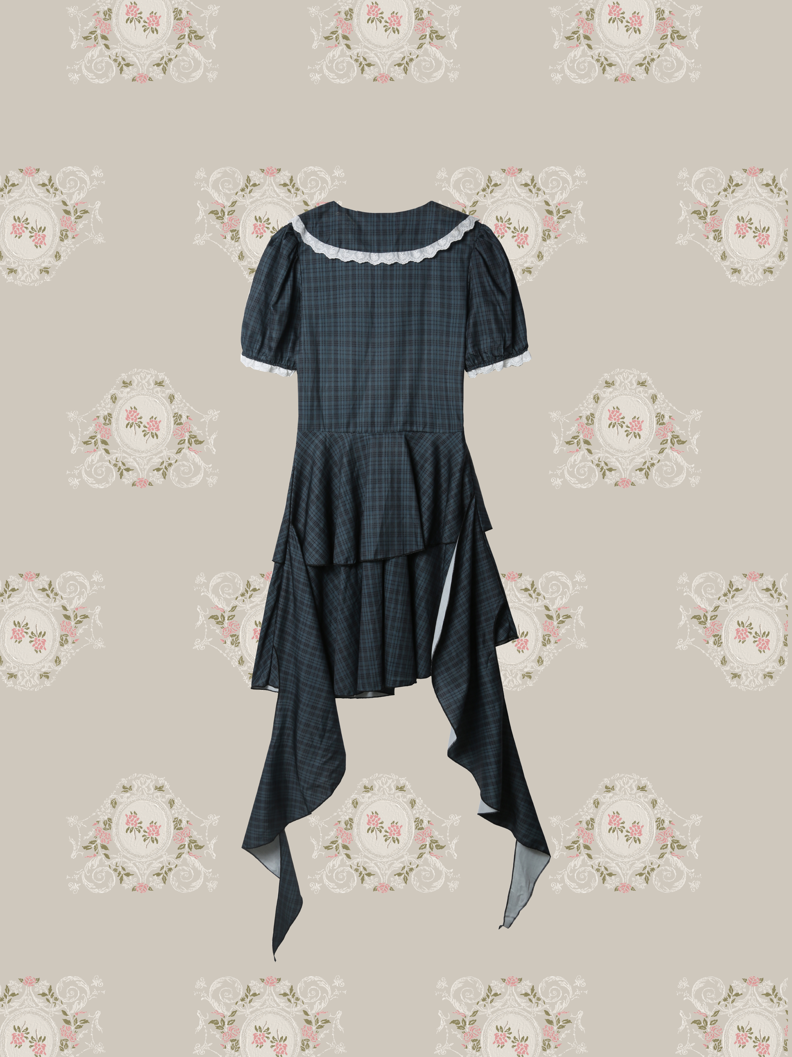 Lattice Ribbon Flare Dress/ラティスリボンフレアワンピース