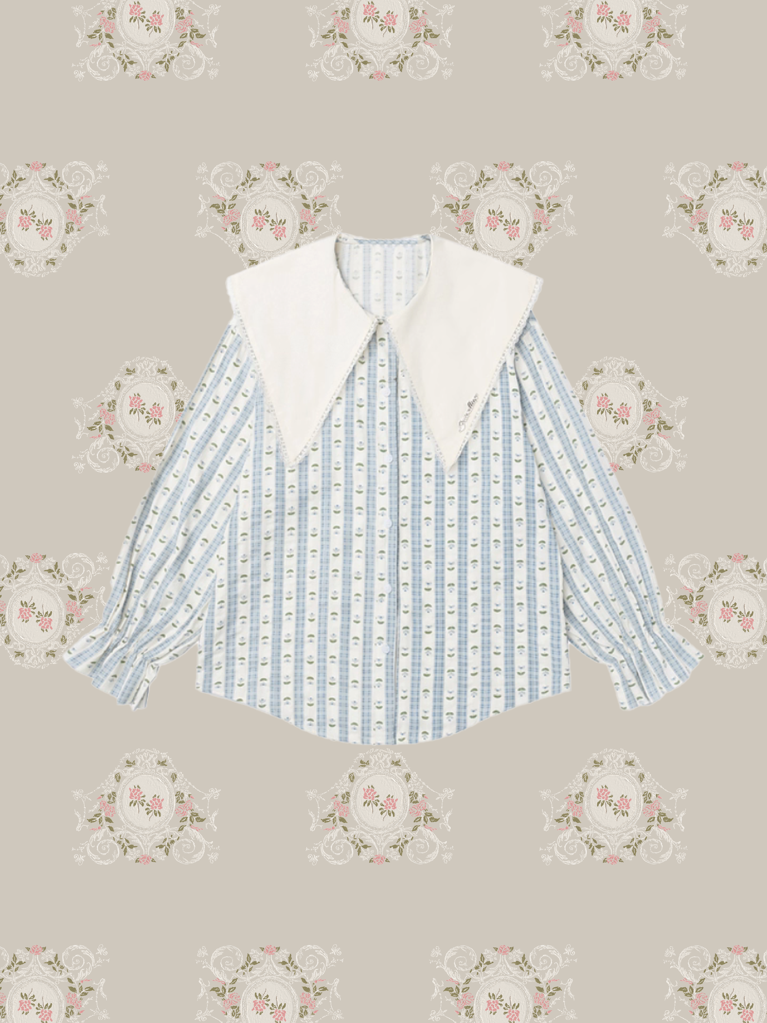 Doll Collar Floral Shirt/ドールカラーフローラルシャツ