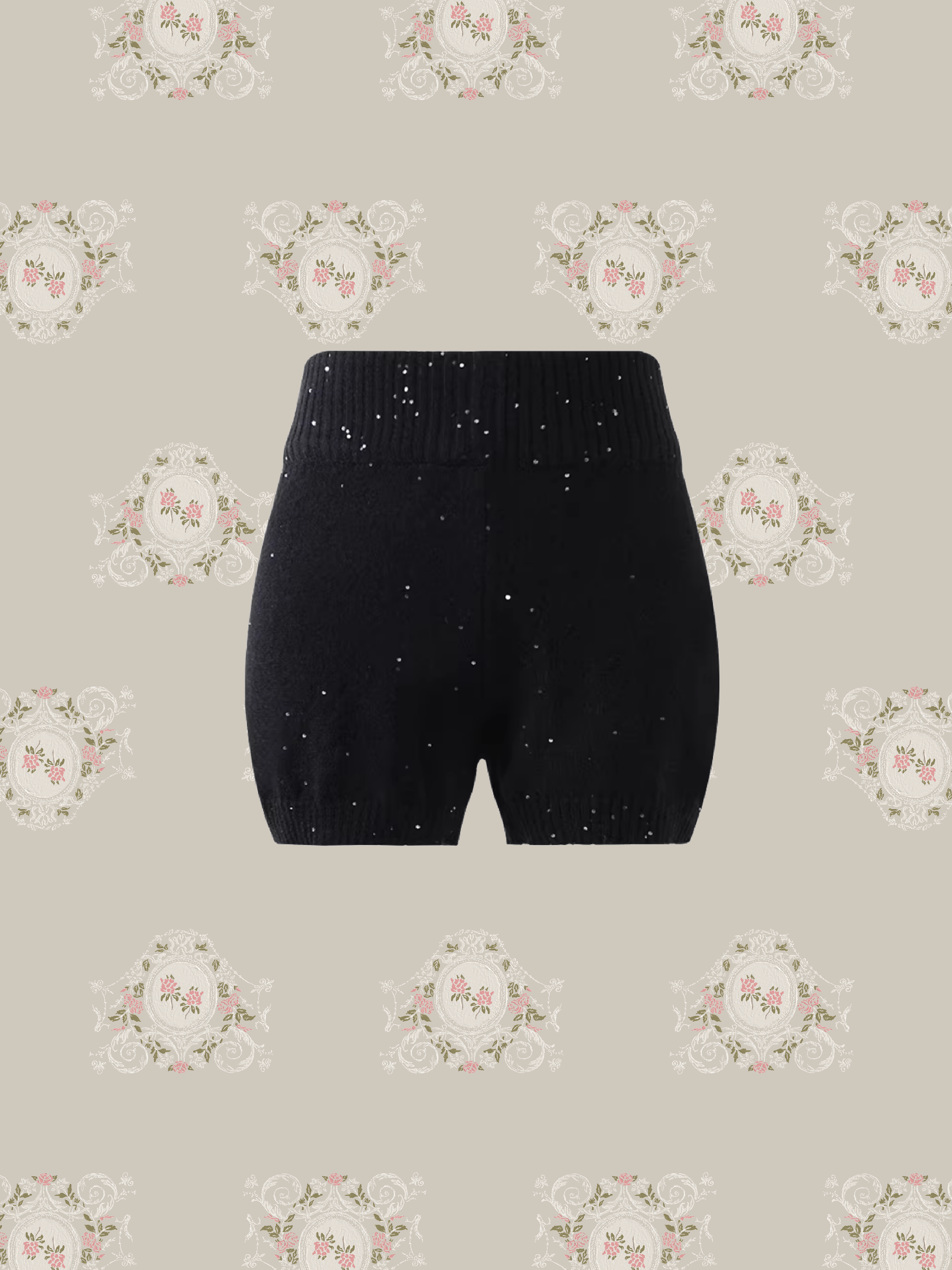 Sequin Knitting 2 Item Set Up/スパンコール編み2アイテムセットアップ