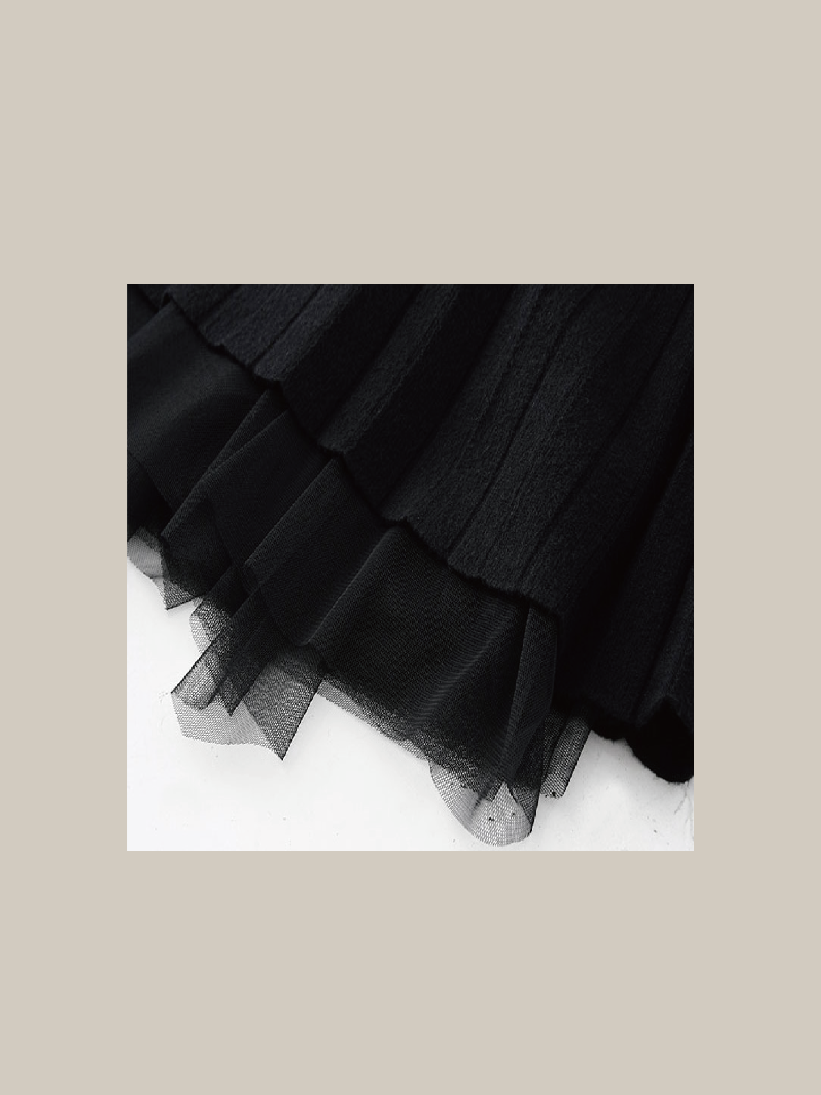 Lace Stitching Ribbon Knit Skirt