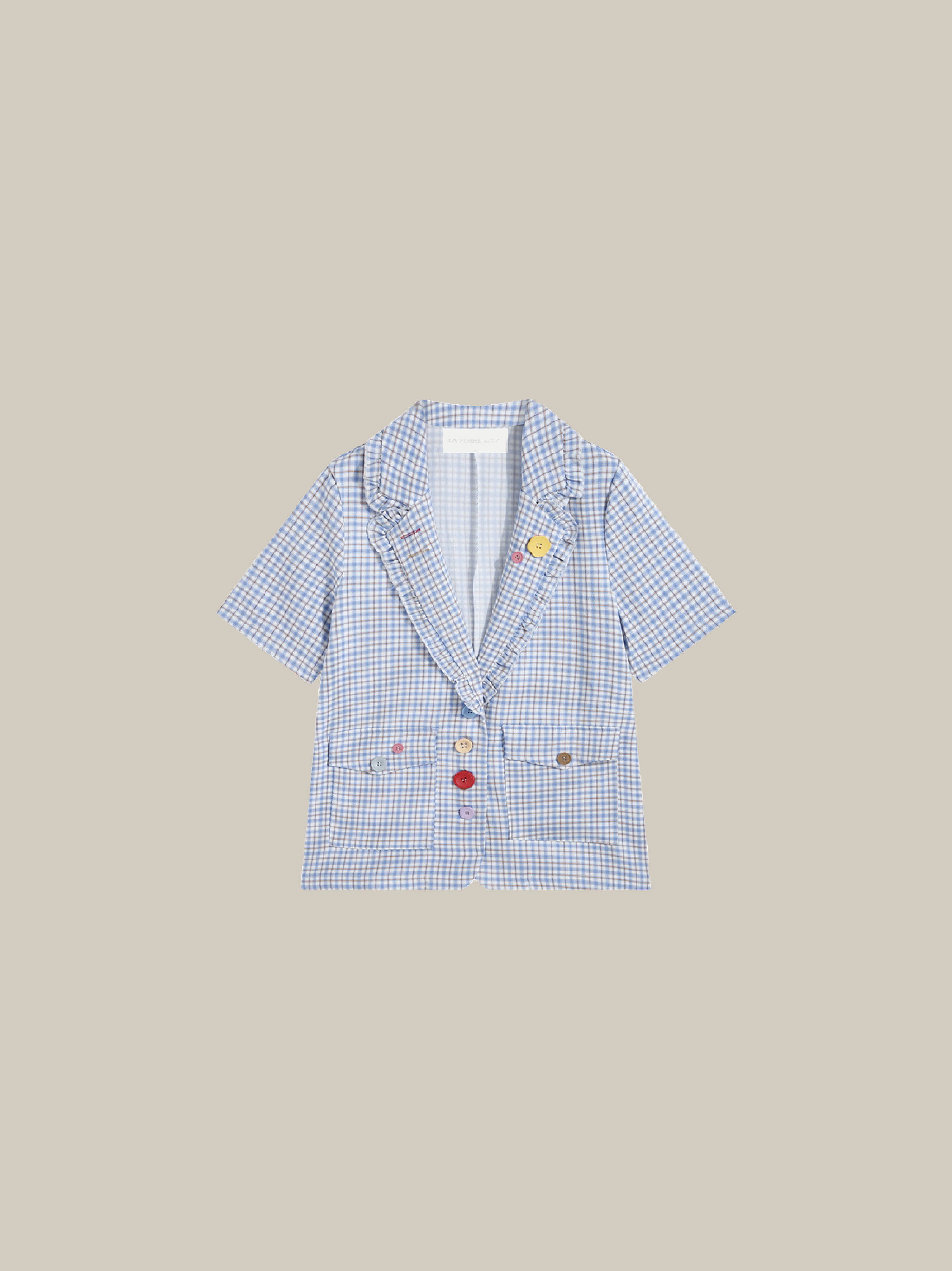 Playful Color Button Jacket