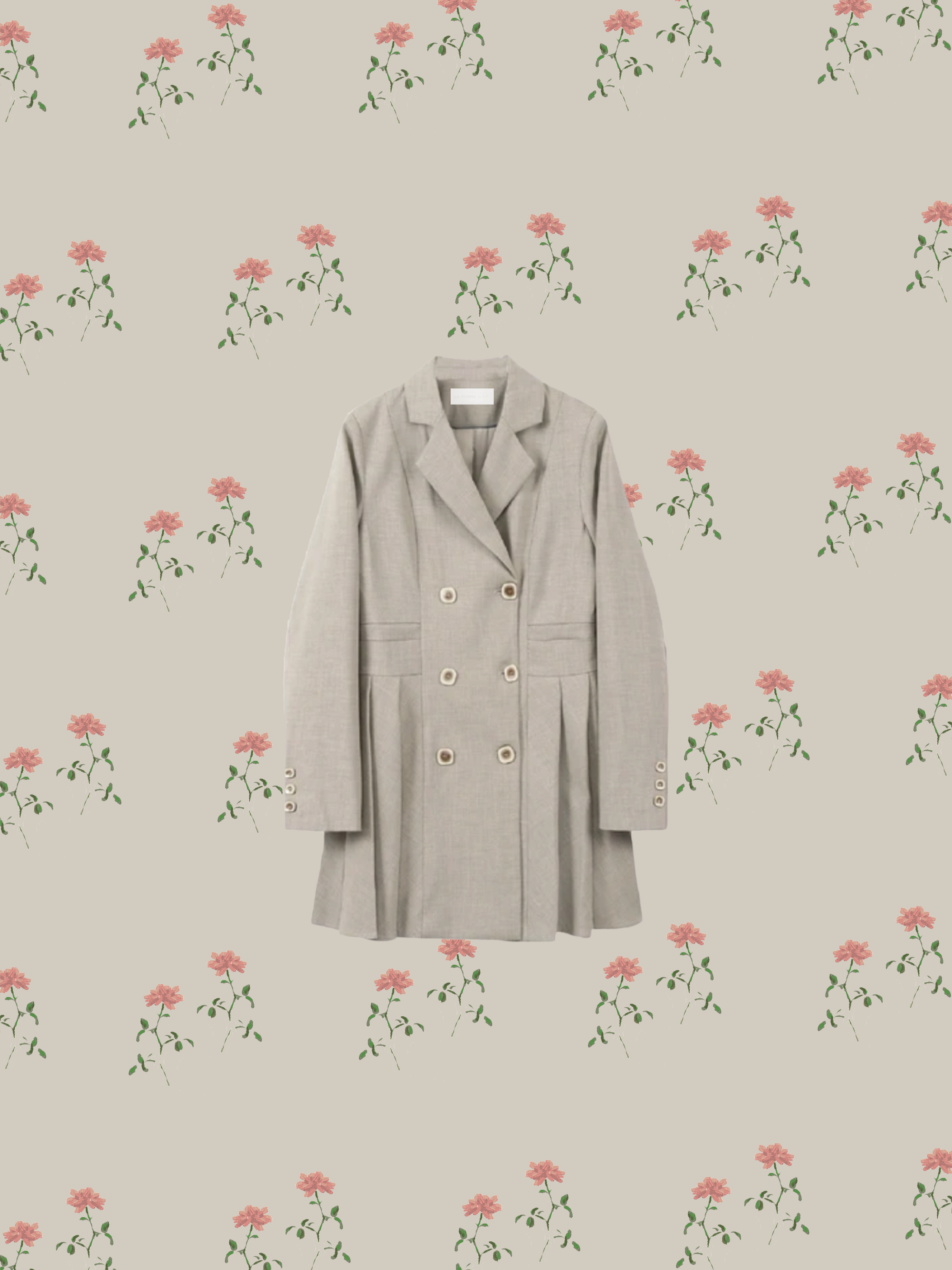 High Waist Double Breasted Jacket