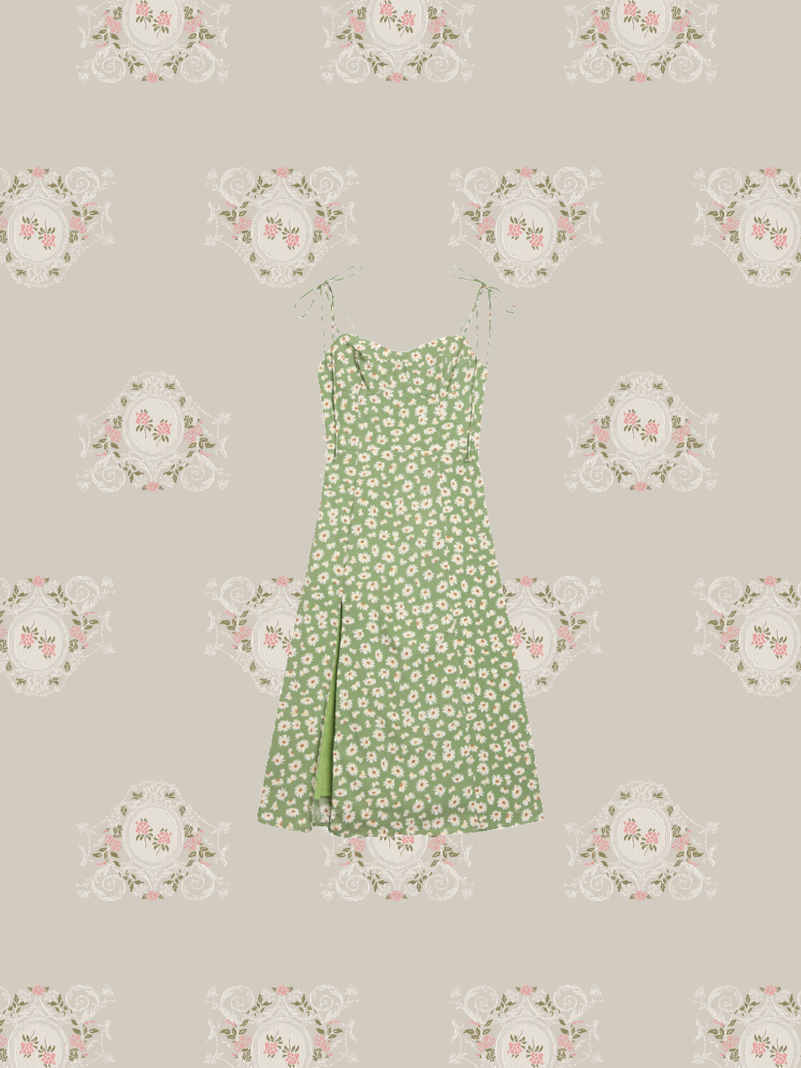 A copy of the Light Green Asymmetry Jacket Set Up