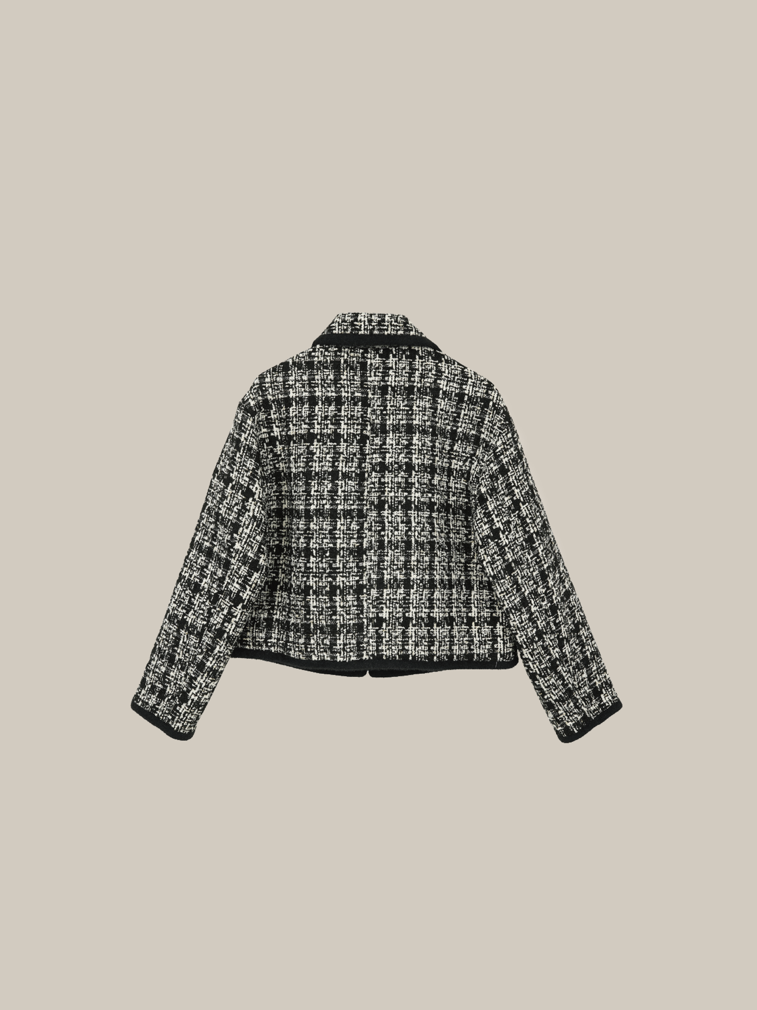 Твидовый жакет с тесьмой