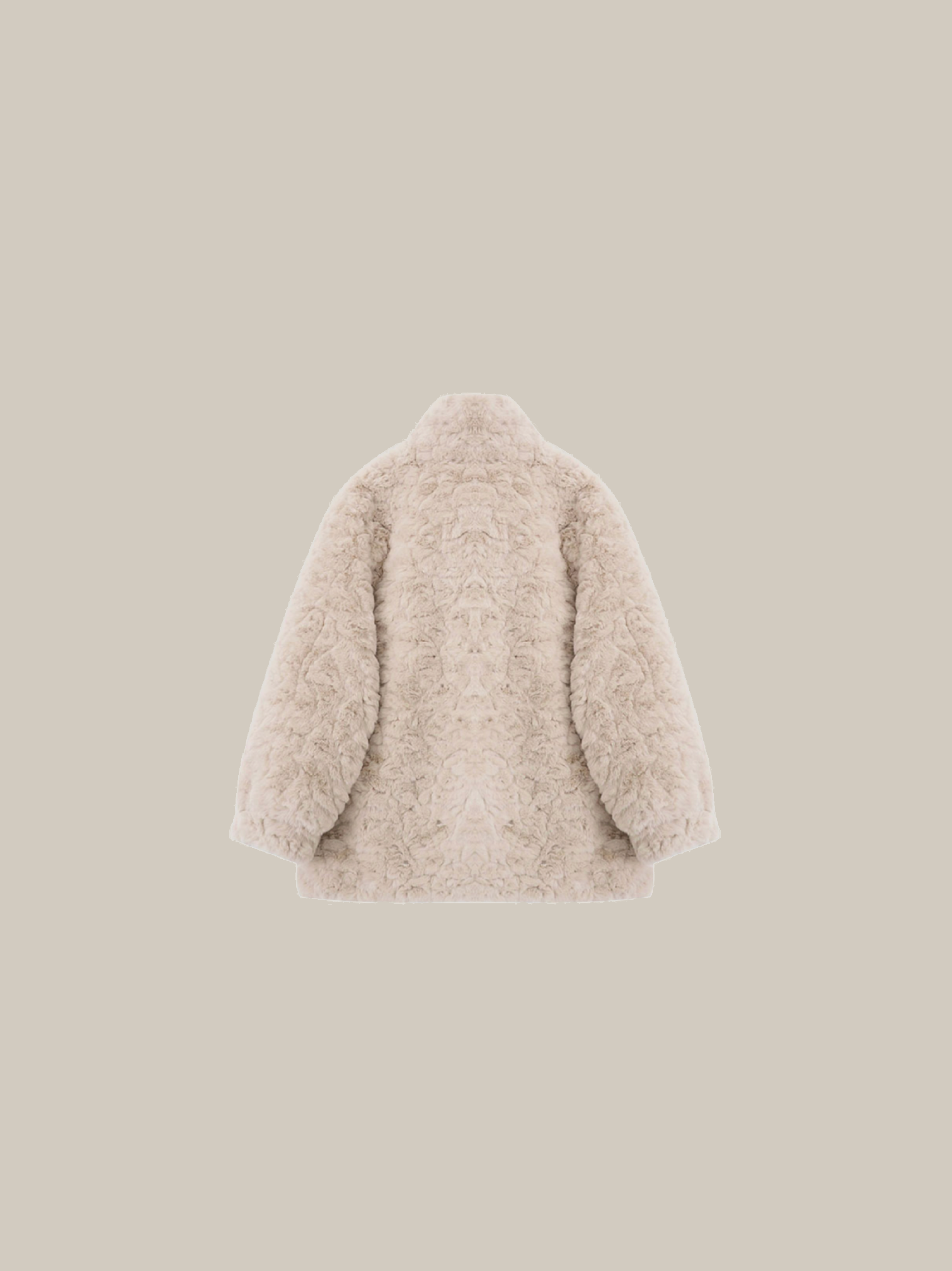 Faux Fur Plush Short Coat