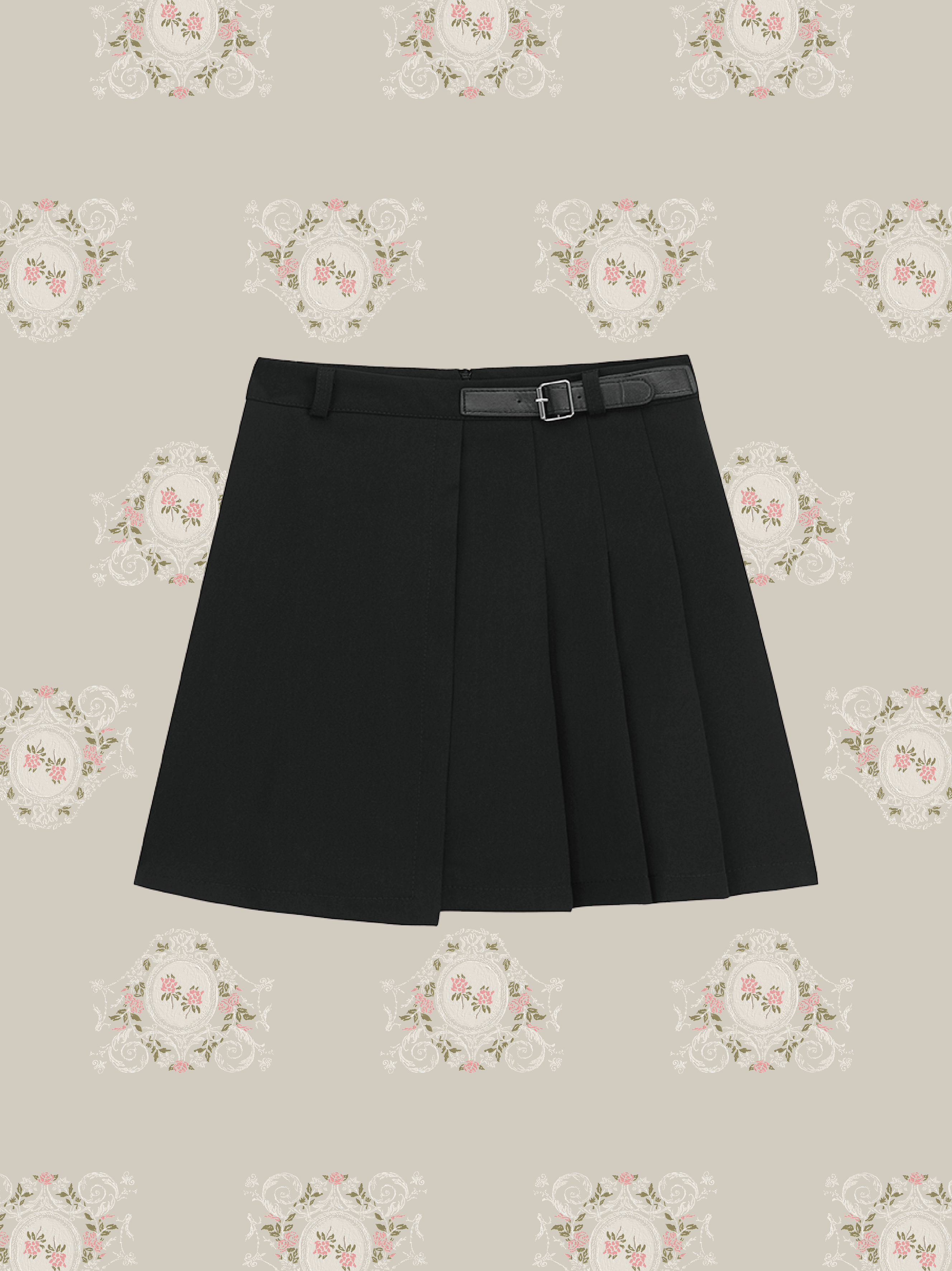 Irregular Pleated Skirt