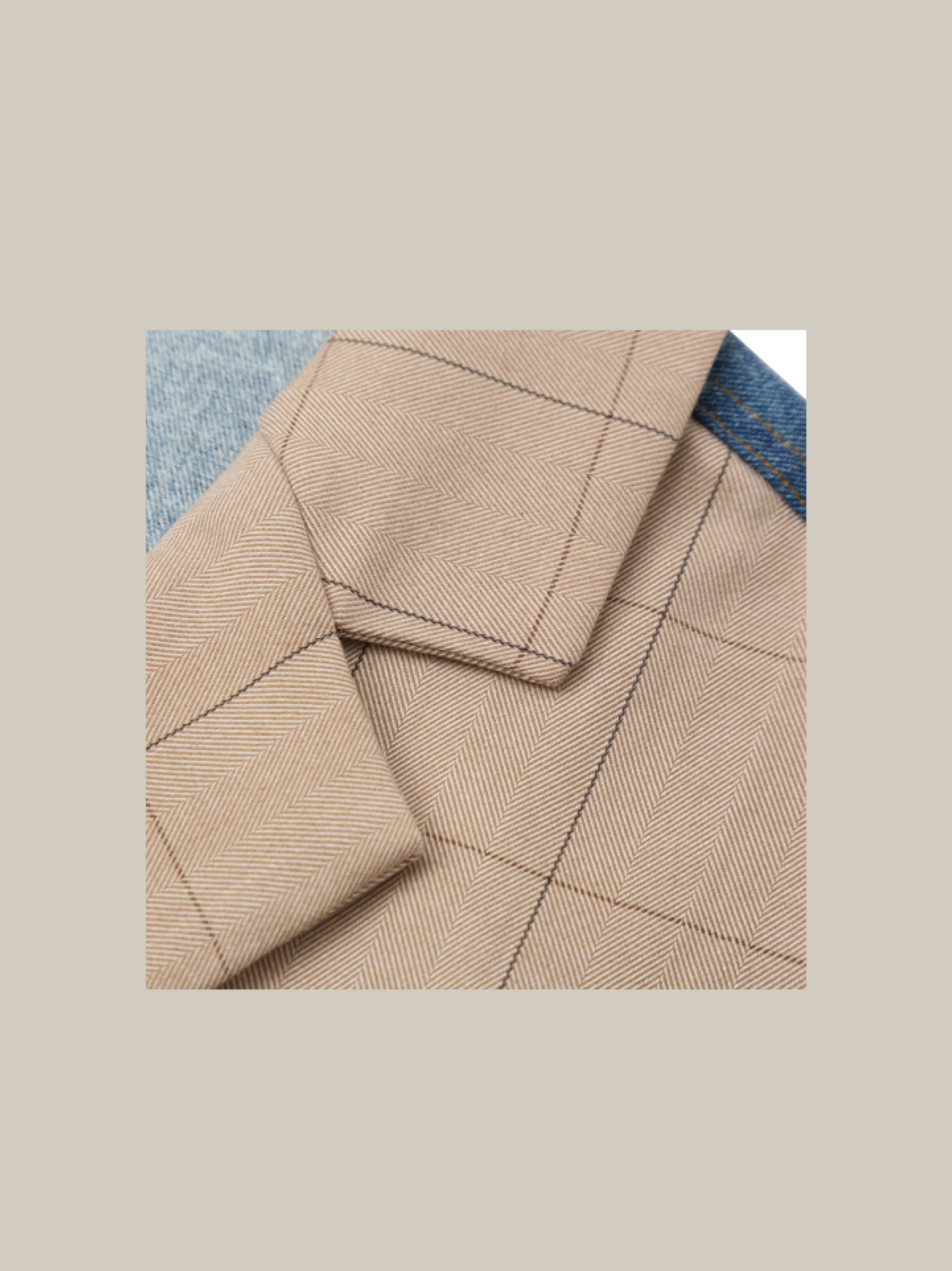 Denim Patchwork Jacket