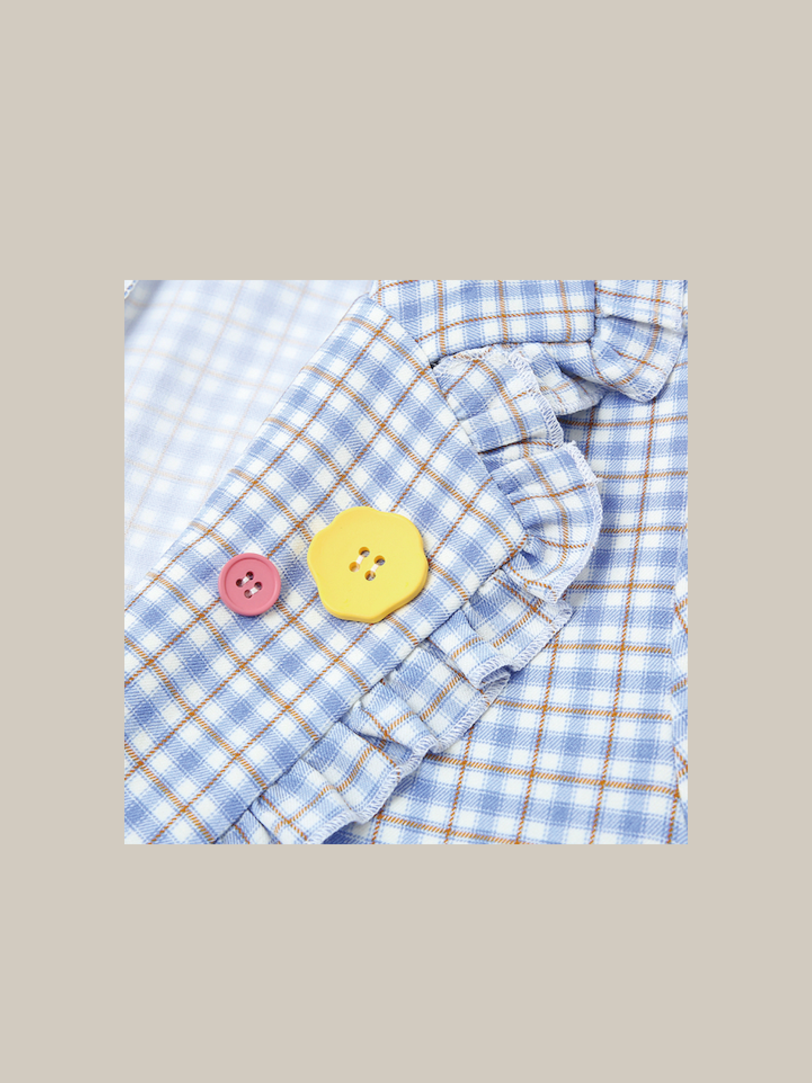 Playful Color Button Jacket