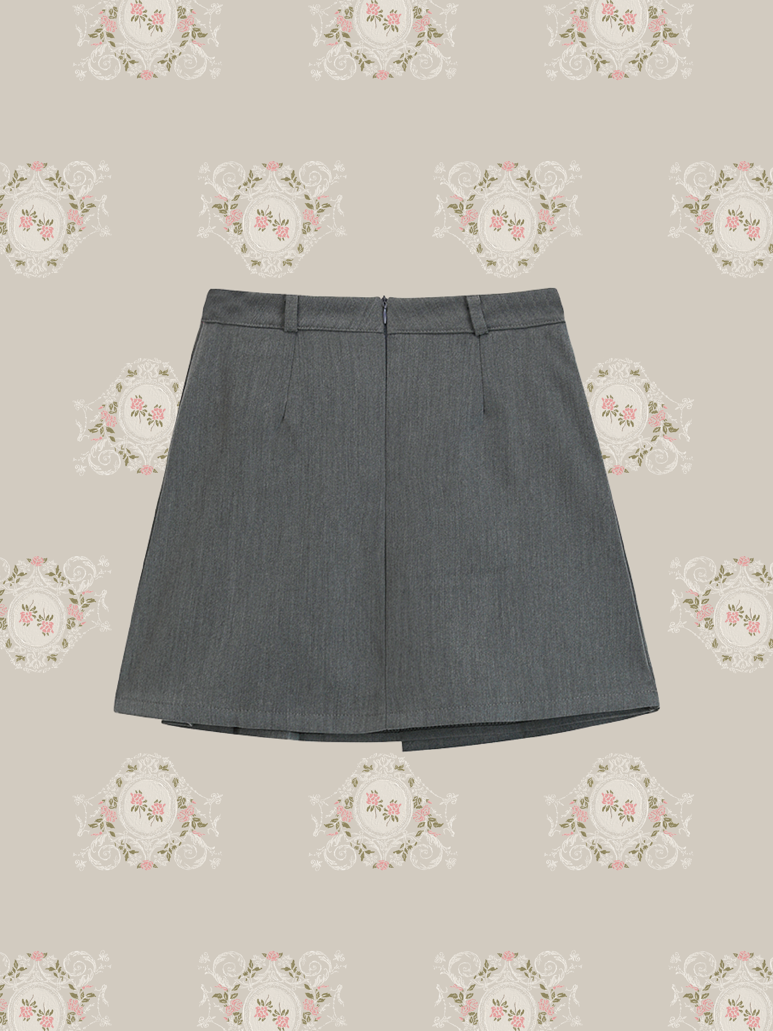 Irregular Pleated Skirt